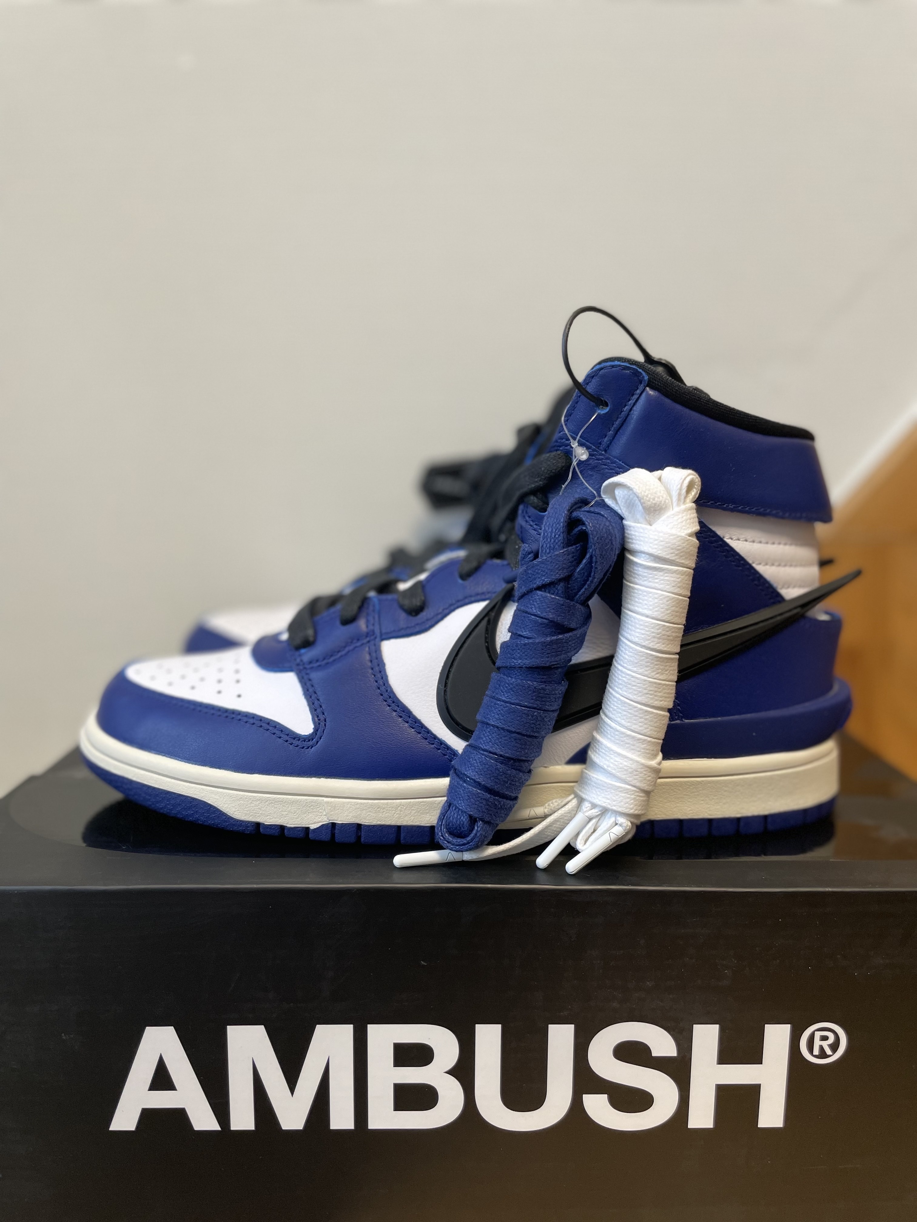 Nike x Ambush Dunk High Deep Royal Blue 착용 스타일