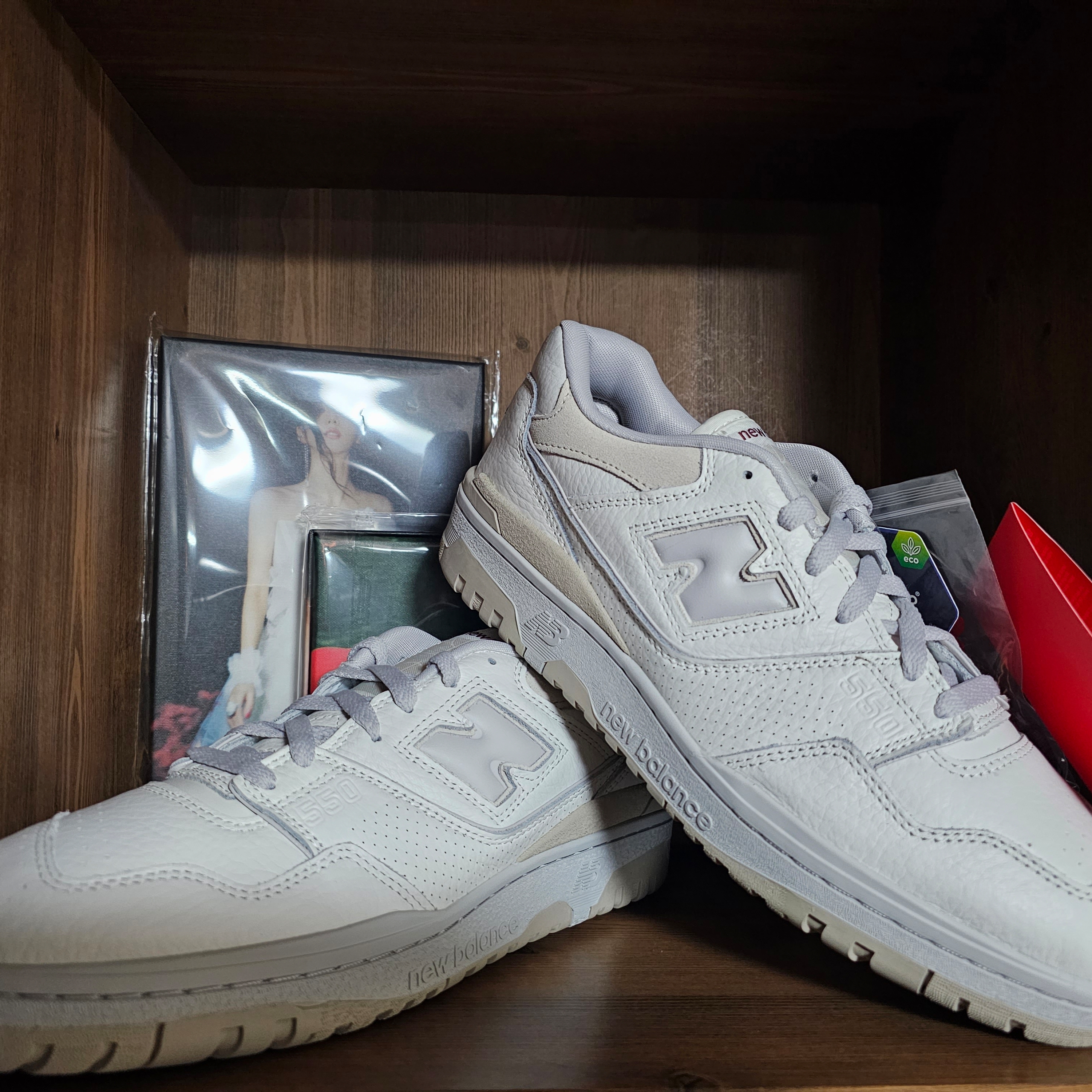 New Balance 550 Lunar New Year Sea Salt - 2E Wide 착용 스타일 - 2