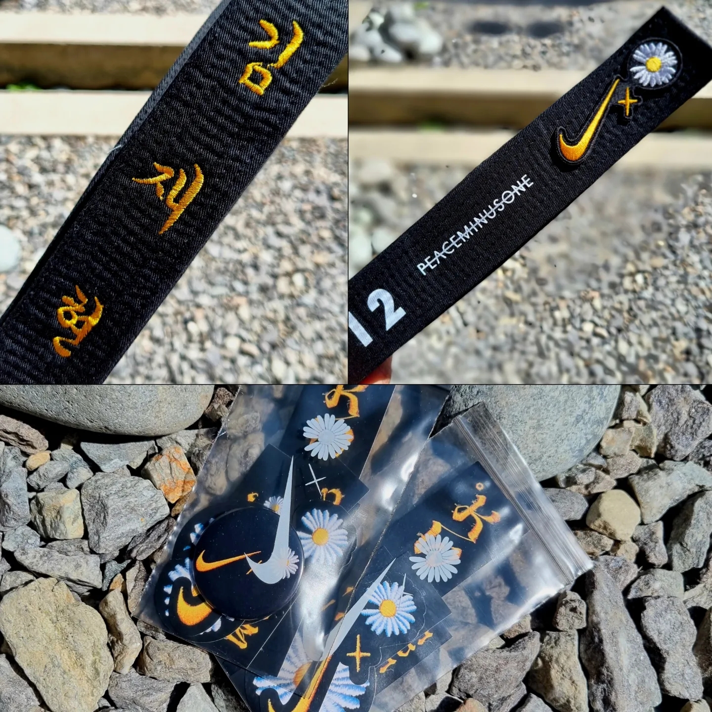 Nike x Peaceminusone Kwondo1 Black and White, Nike x Peaceminusone Wide Pants Black (DR0096-010) 착용 스타일 - 5