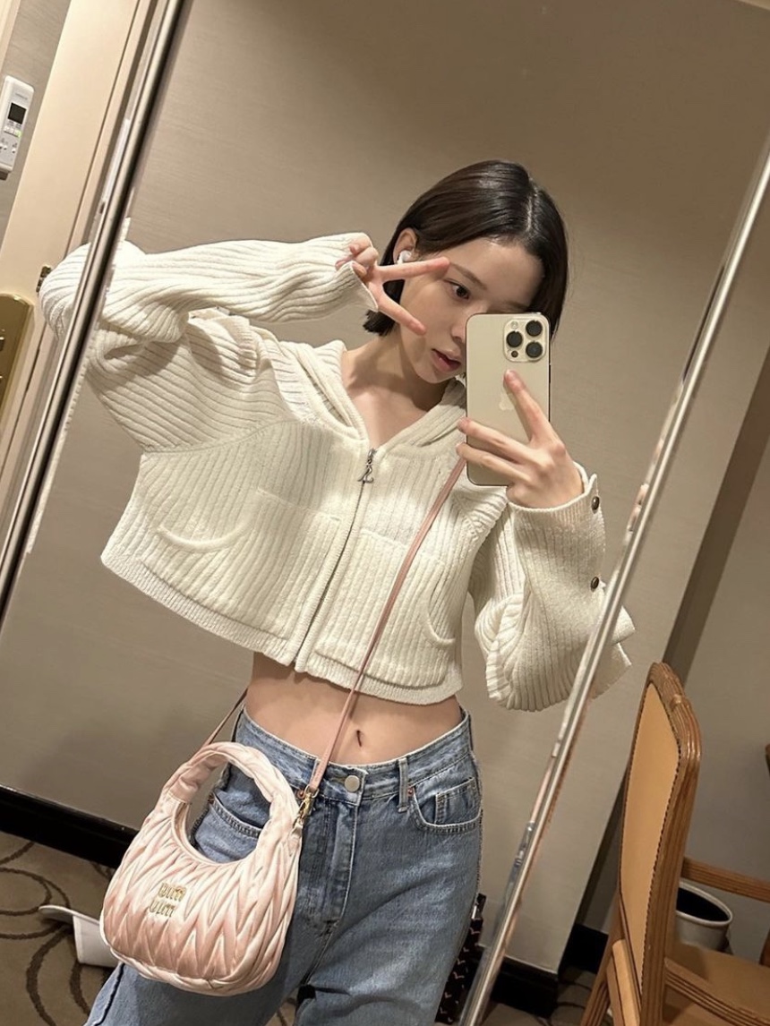 Miu Miu Wander Matelasse Satin Mini Hobo Bag Orchid Pink 착용 스타일
