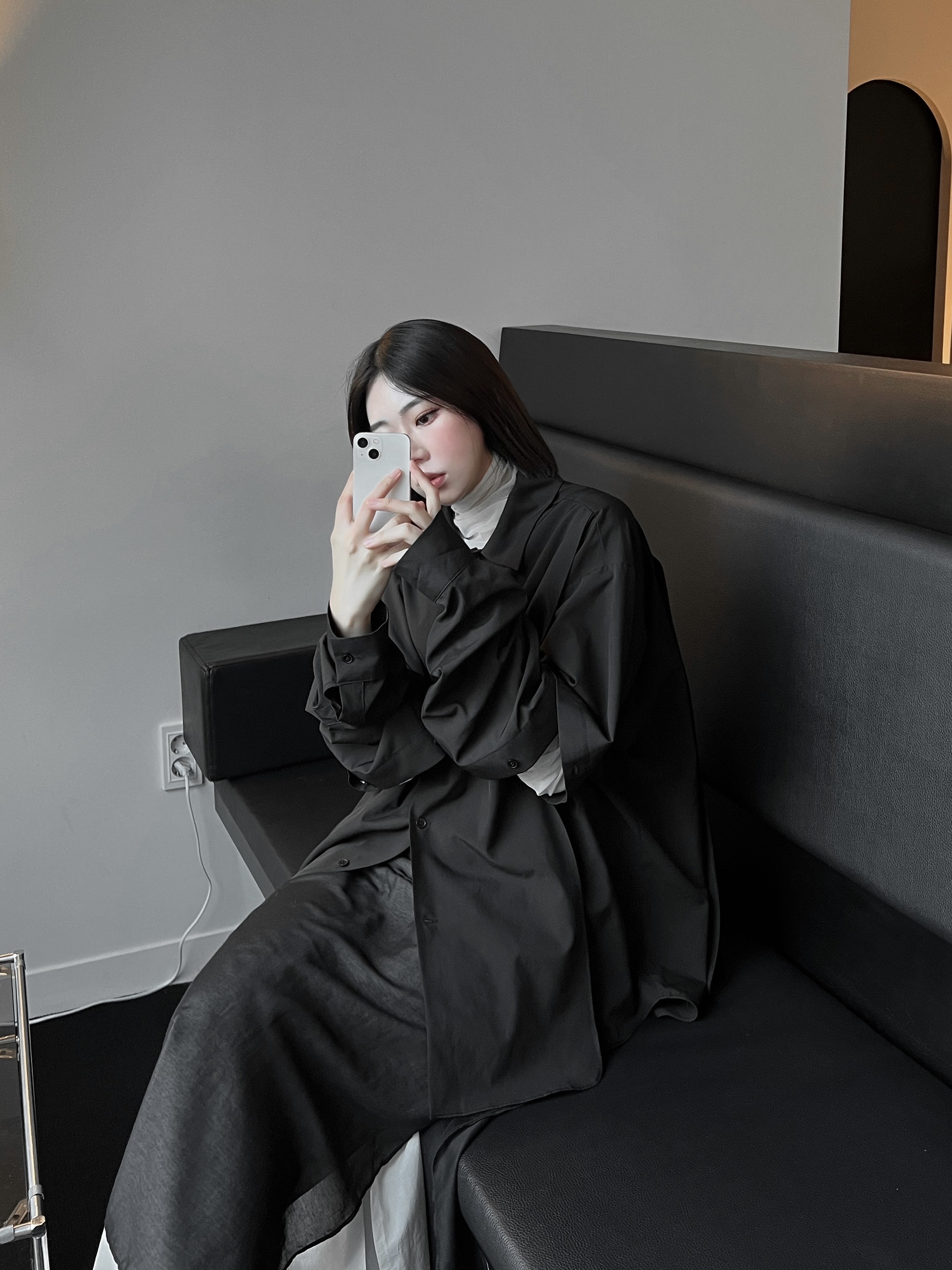 Nike x Matthew M Williams Zoom 004 Triple Black 착용 스타일 - 2