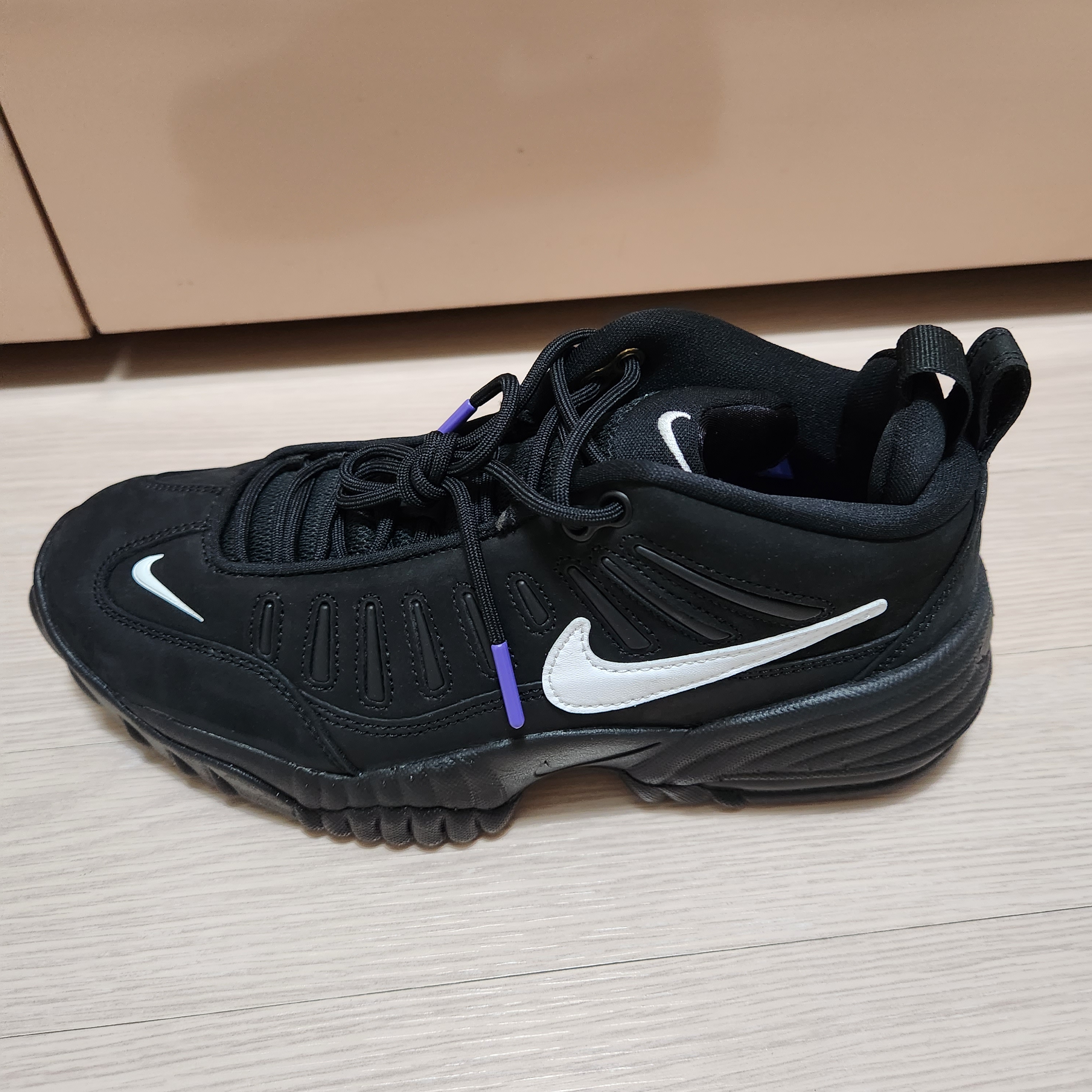Nike x Ambush Air Adjust Force SP Black and Psychic Purple 착용 스타일 - 2