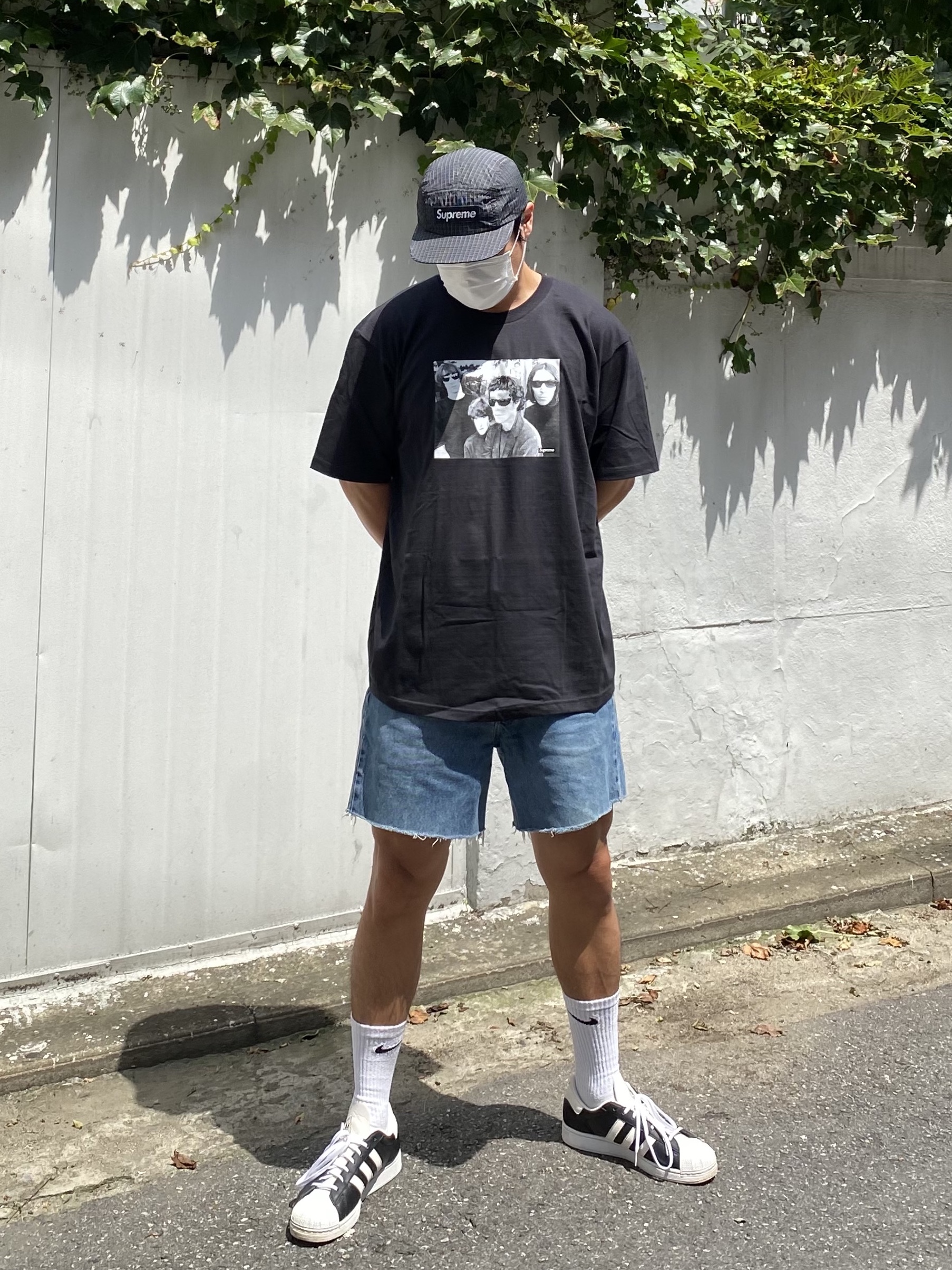 Supreme The Velvet Underground T-Shirt Black - 19FW 착용 스타일 - 1