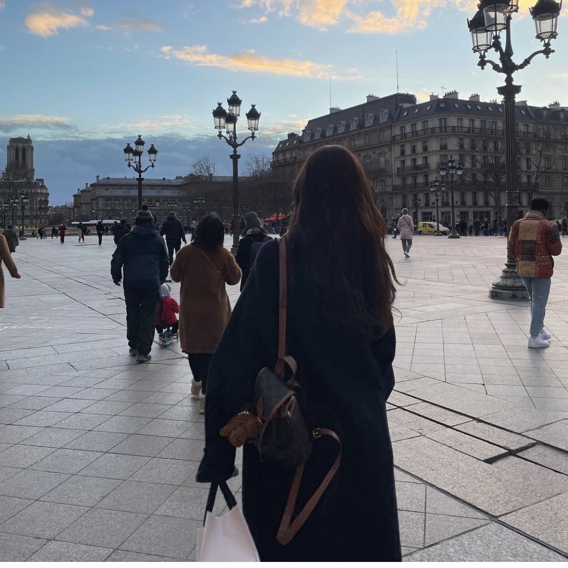 Celine Mini Backpack Folco in Triomphe Canvas and Calfskin Tan 착용 스타일 - 2