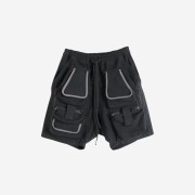 Grailz Layered Panel Shorts Black