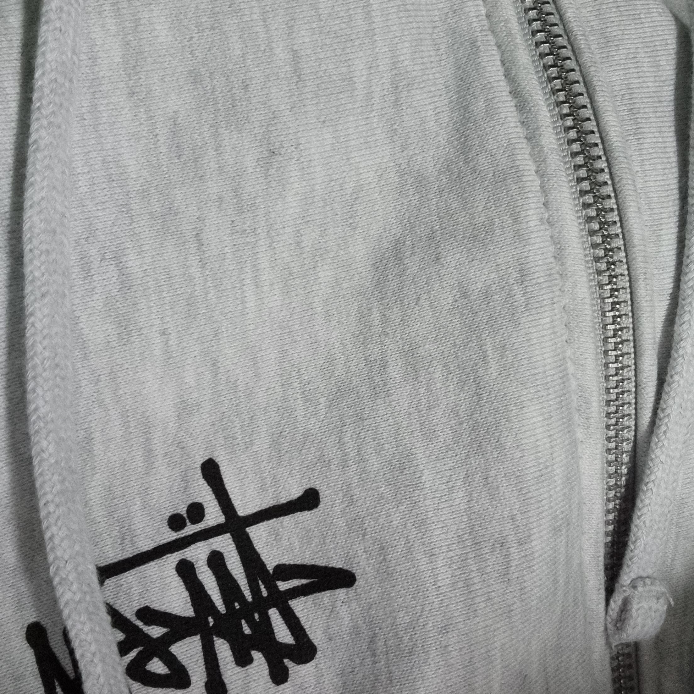 Stussy Basic Stussy Zip Hoodie Ash Heather 2023 착용 스타일