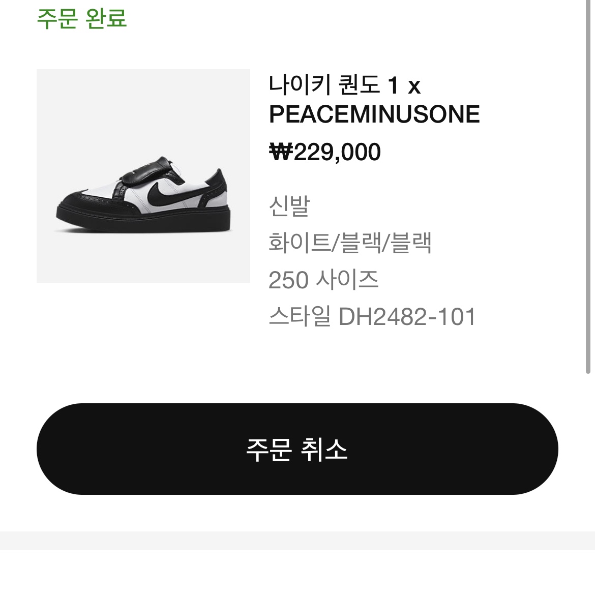 Nike x Peaceminusone Kwondo1 Black and White 착용 스타일