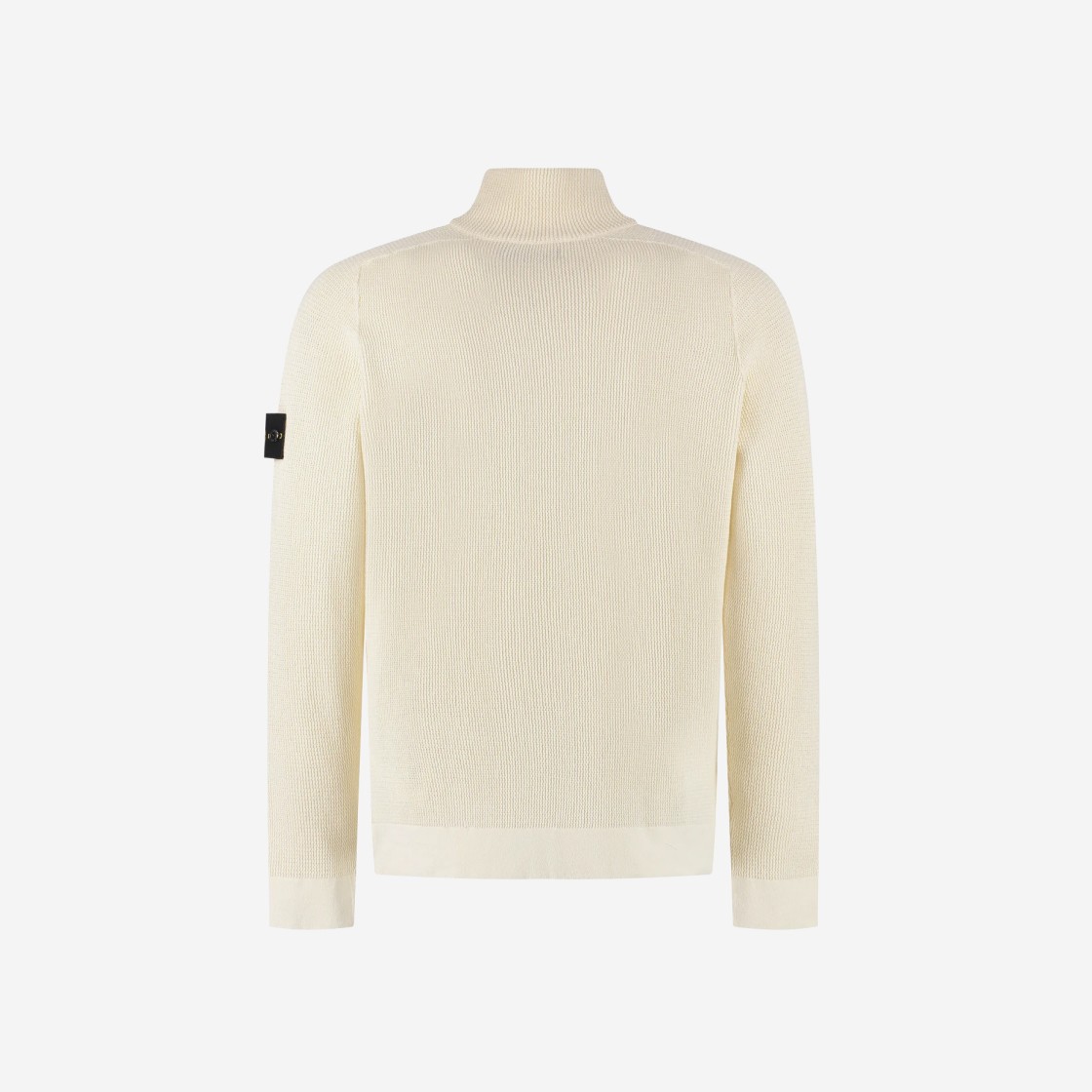 Stone Island 519B9 Light Raw Cotton Half Zip Knit Off White - 22SS 상세 이미지 2