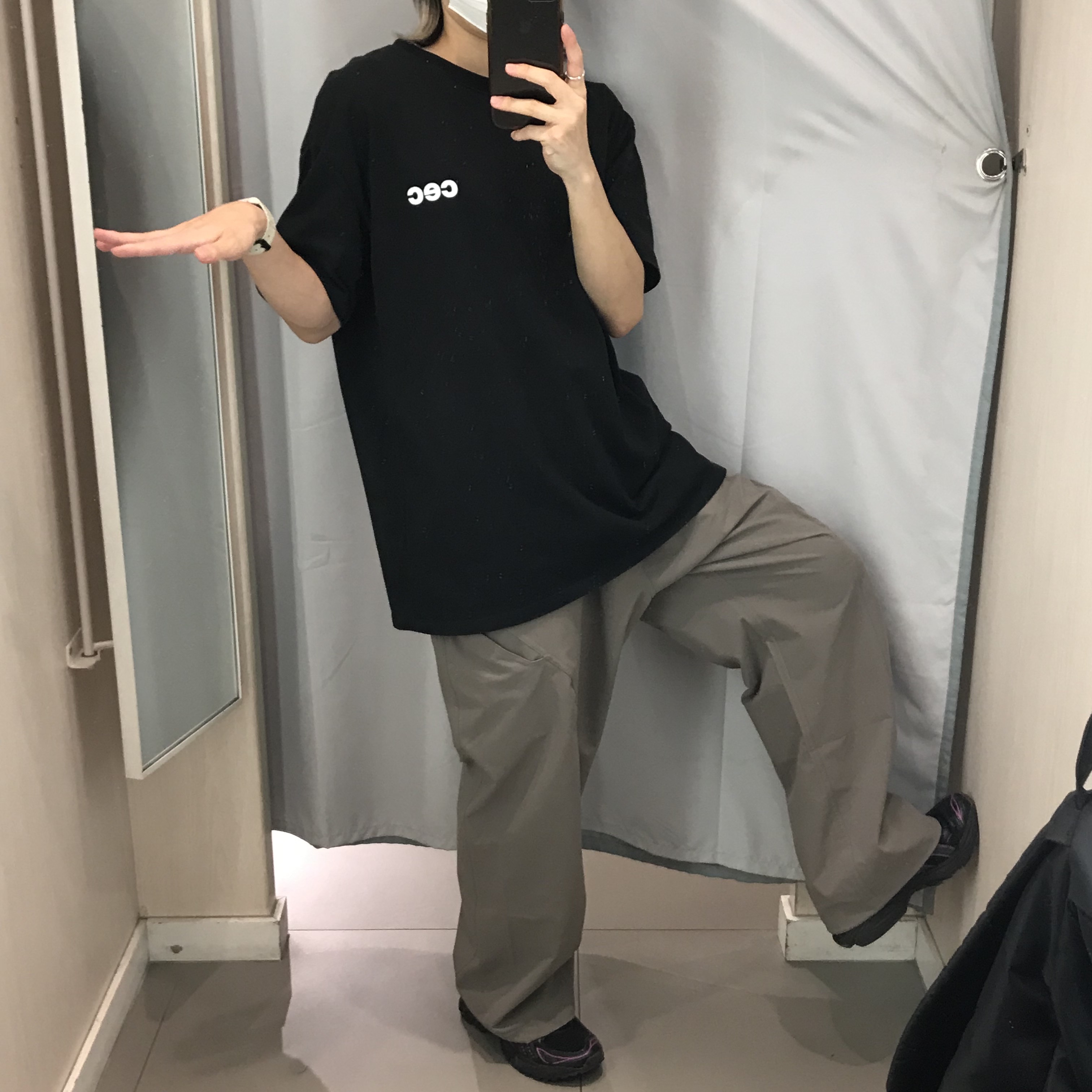 Sansan Gear Welding Pants Grey - 23SS, Asics Gel-Kayano 14 Black Lake Drive 착용 스타일