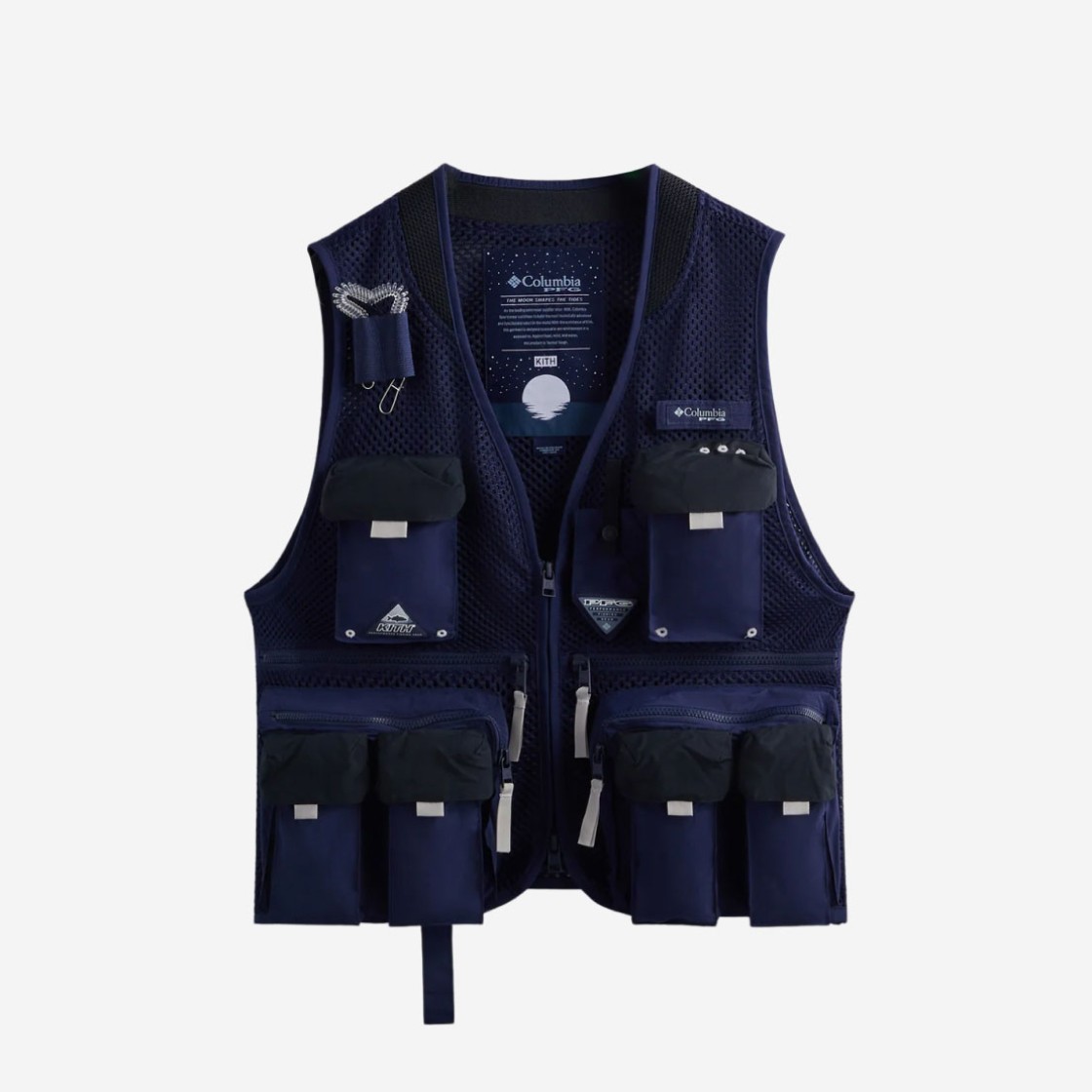 Kith x Columbia PFG Cool Creek Vest Extreme Midnight 상세 이미지 1