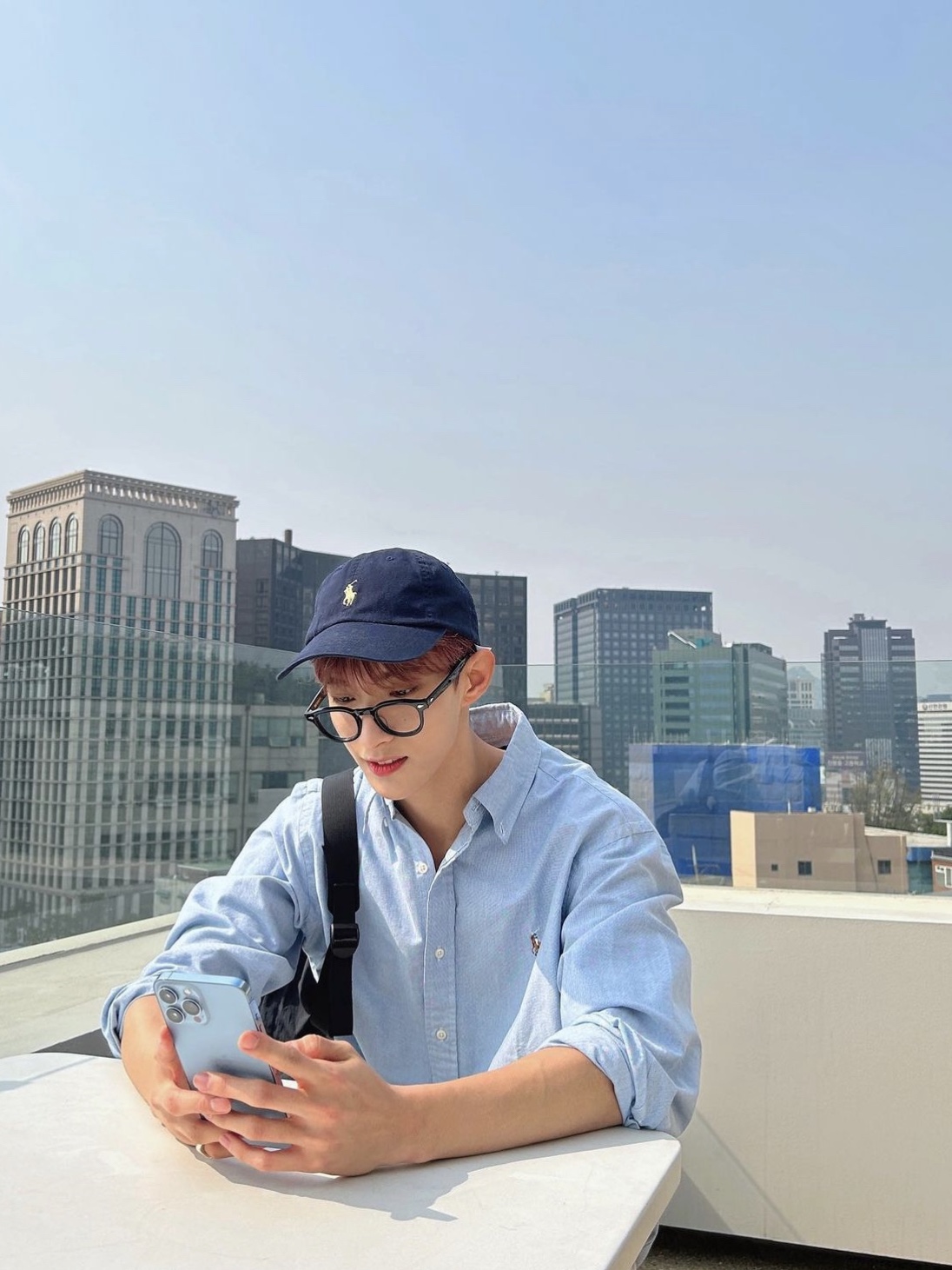 [30% 적립] Polo Ralph Lauren Cotton Chino Ball Cap Newport Navy, Asics Gel-Venture 6 SPS Birch French Blue 착용 스타일 - 1