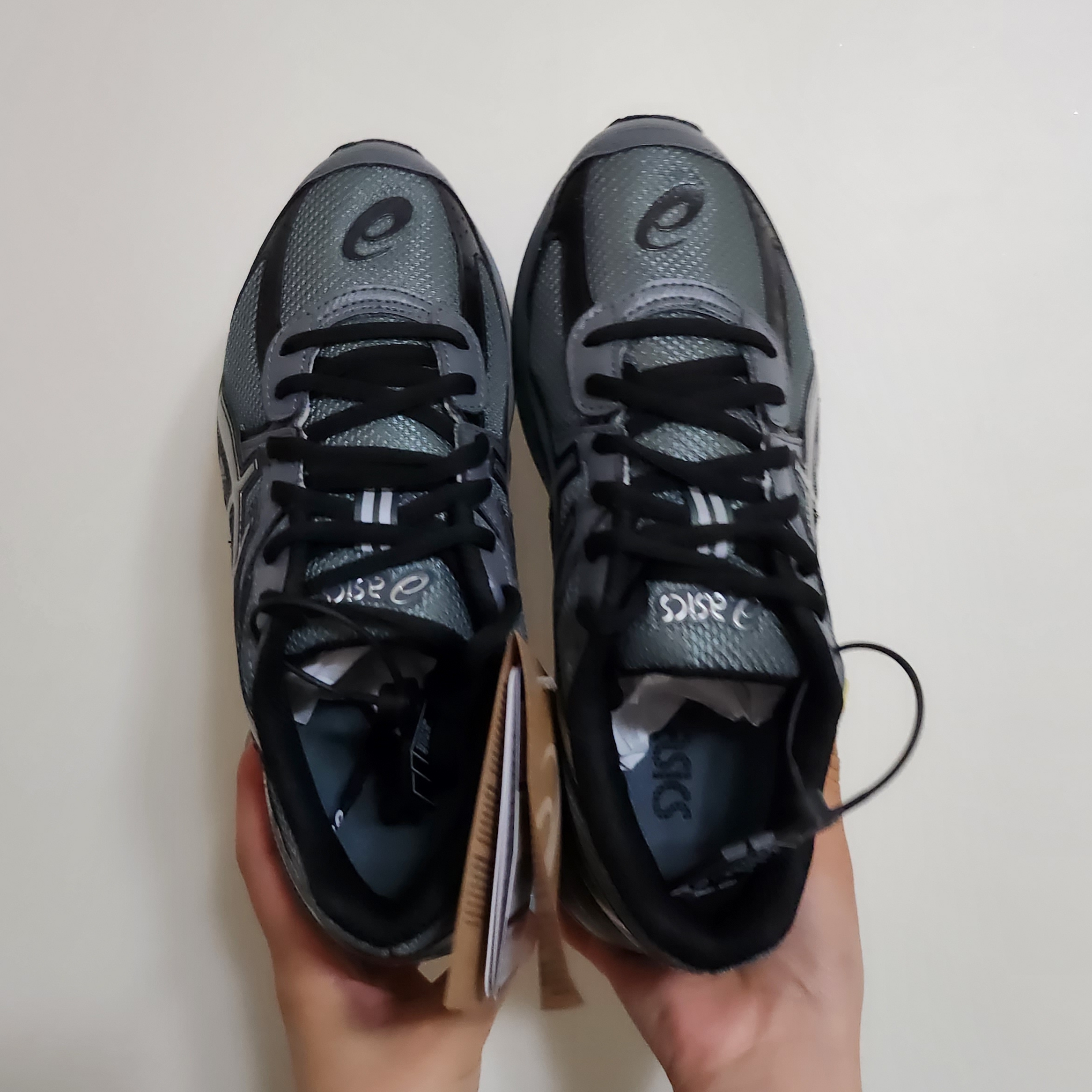 Asics Jog 100 S Steel Grey - 2E Wide 착용 스타일 - 2