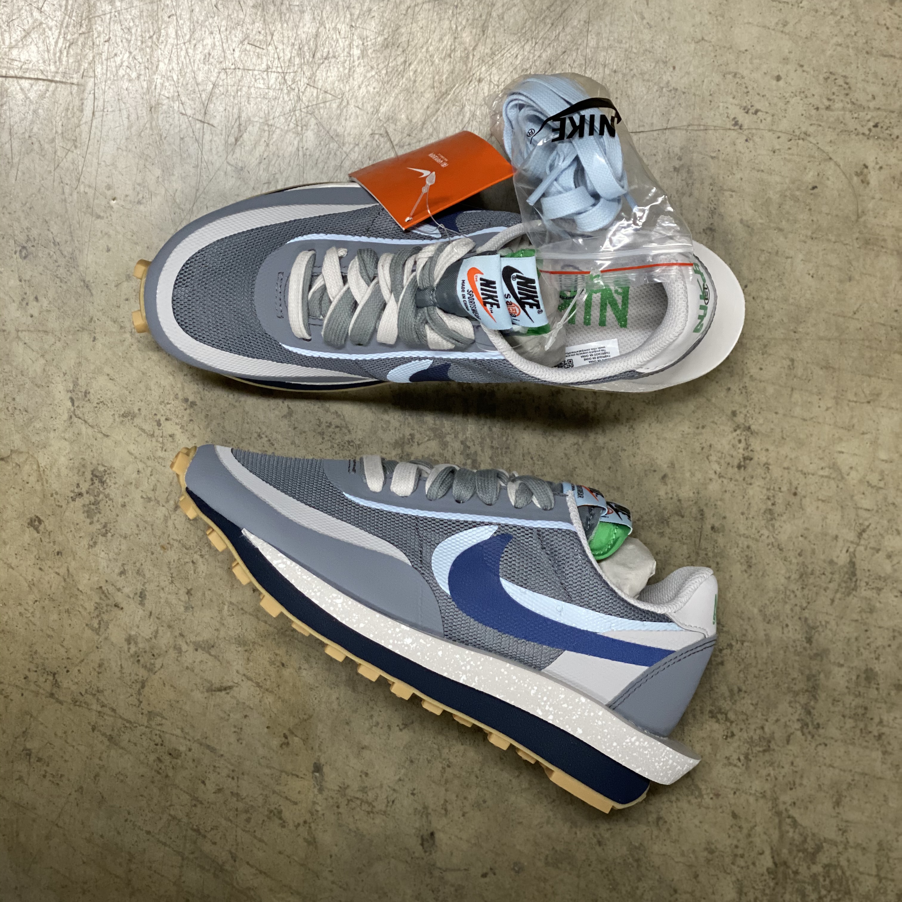 Nike x Sacai x Clot LDWaffle Cool Grey 착용 스타일 - 3