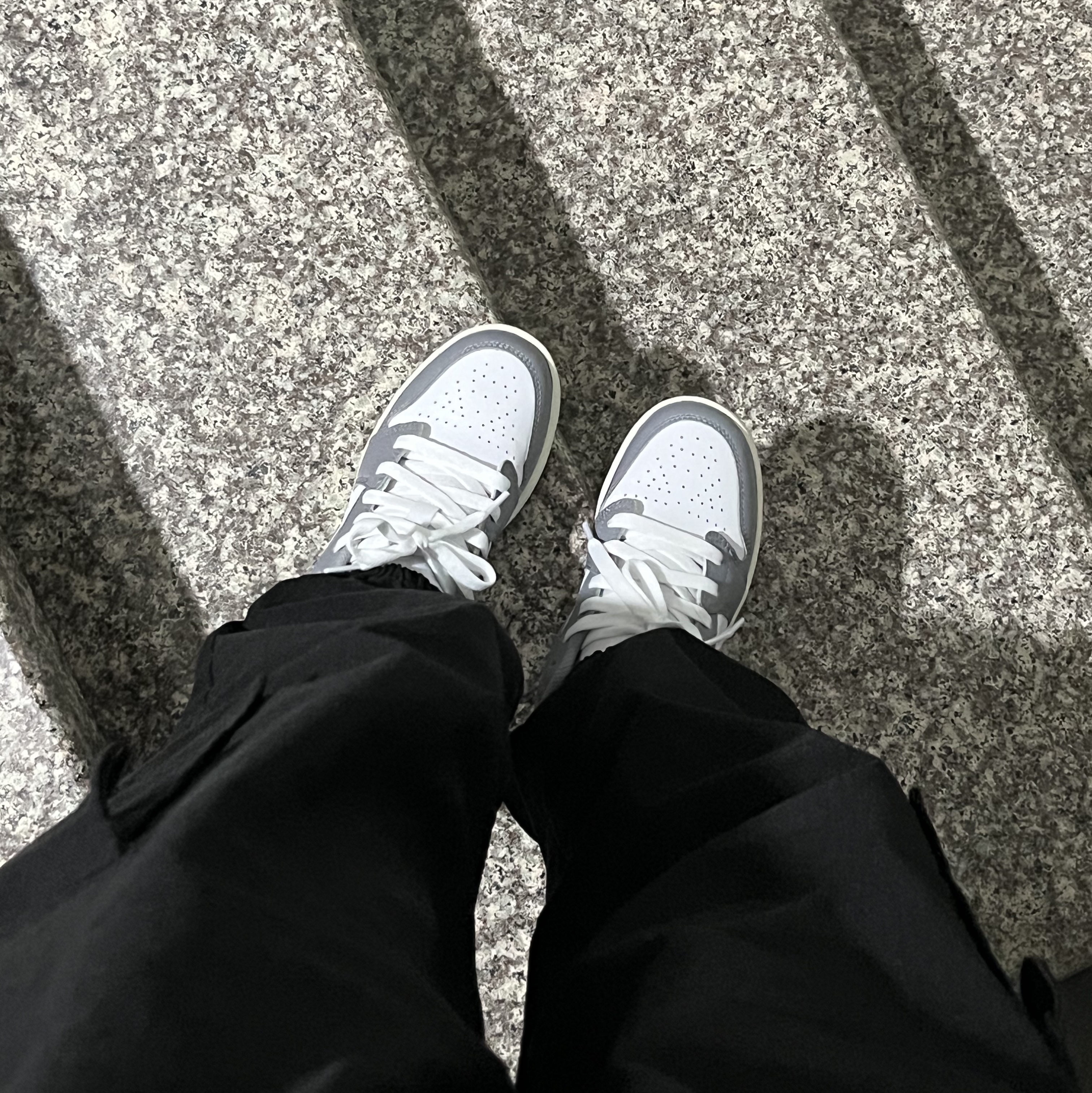 (GS) Jordan 1 Low Stealth and White 착용 스타일