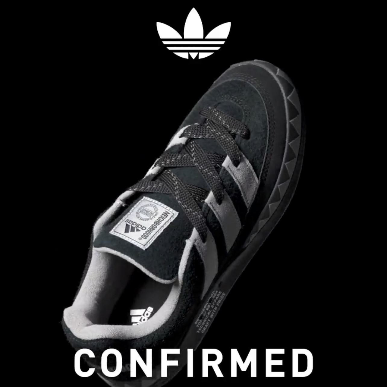 Adidas x Neighborhood Adimatic Core Black 착용 스타일 - 1