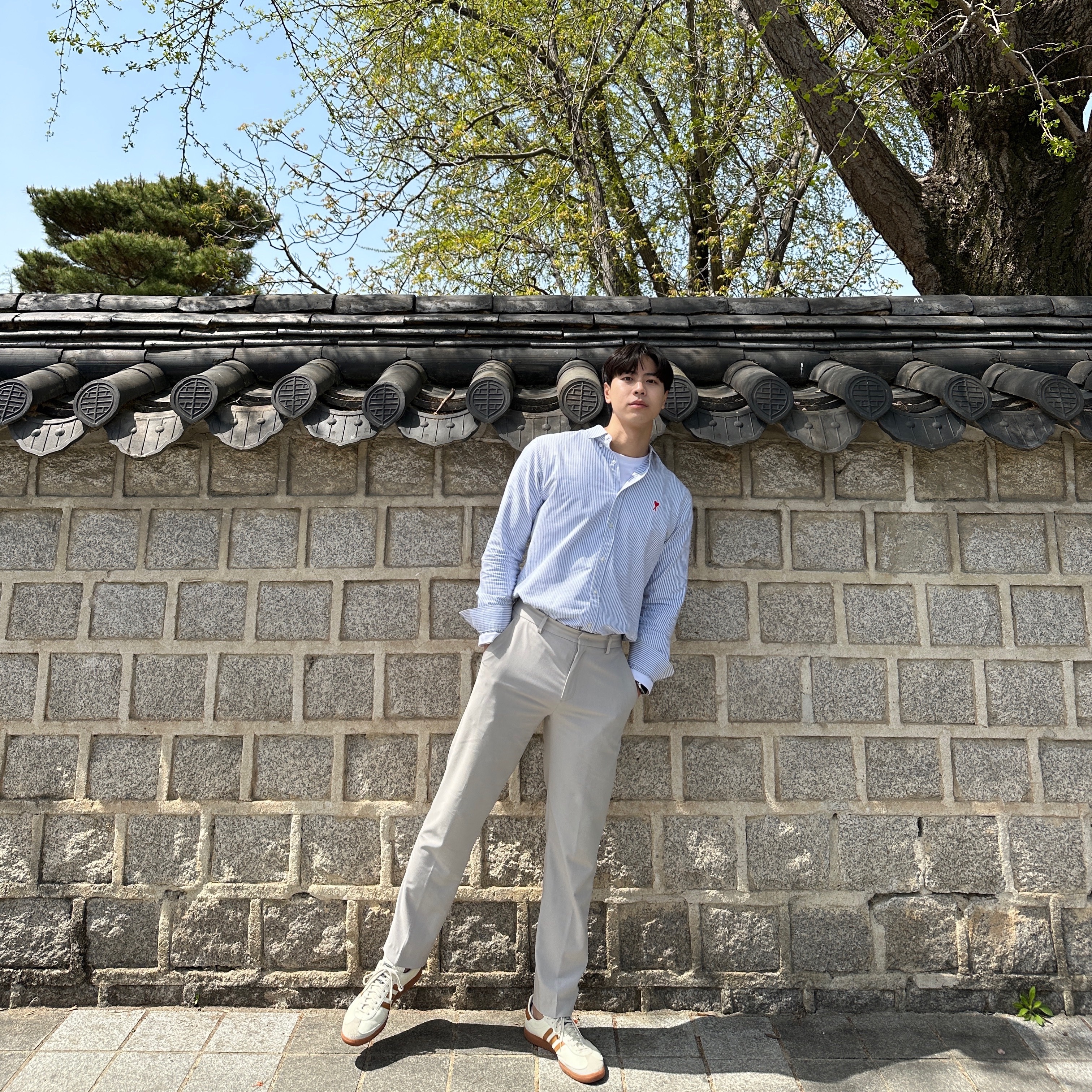 Adidas City Series Triest Cream White 착용 스타일 - 2