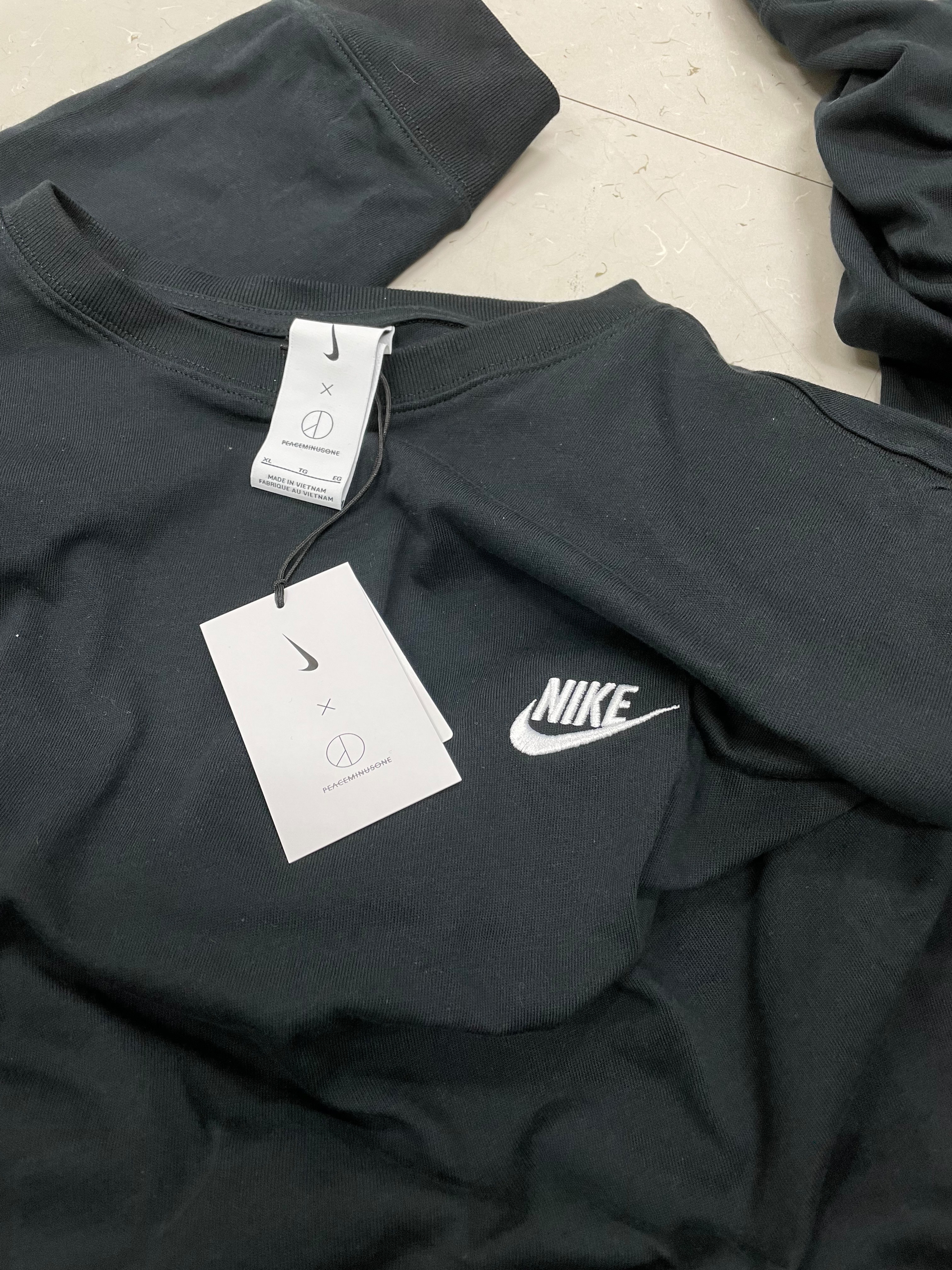 Nike x Peaceminusone LS T-Shirt Black (DR0098-010), Nike x Peaceminusone Air Force 1 Low Para-Noise 착용 스타일 - 2
