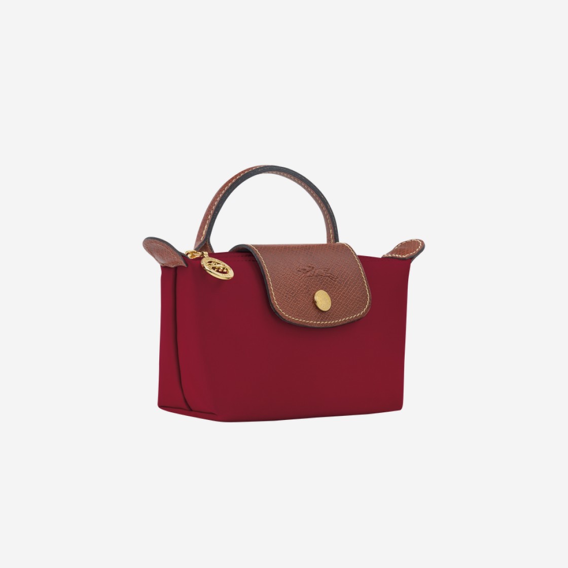 Longchamp Le Pliage Original Handle Pouch Red 상세 이미지 2