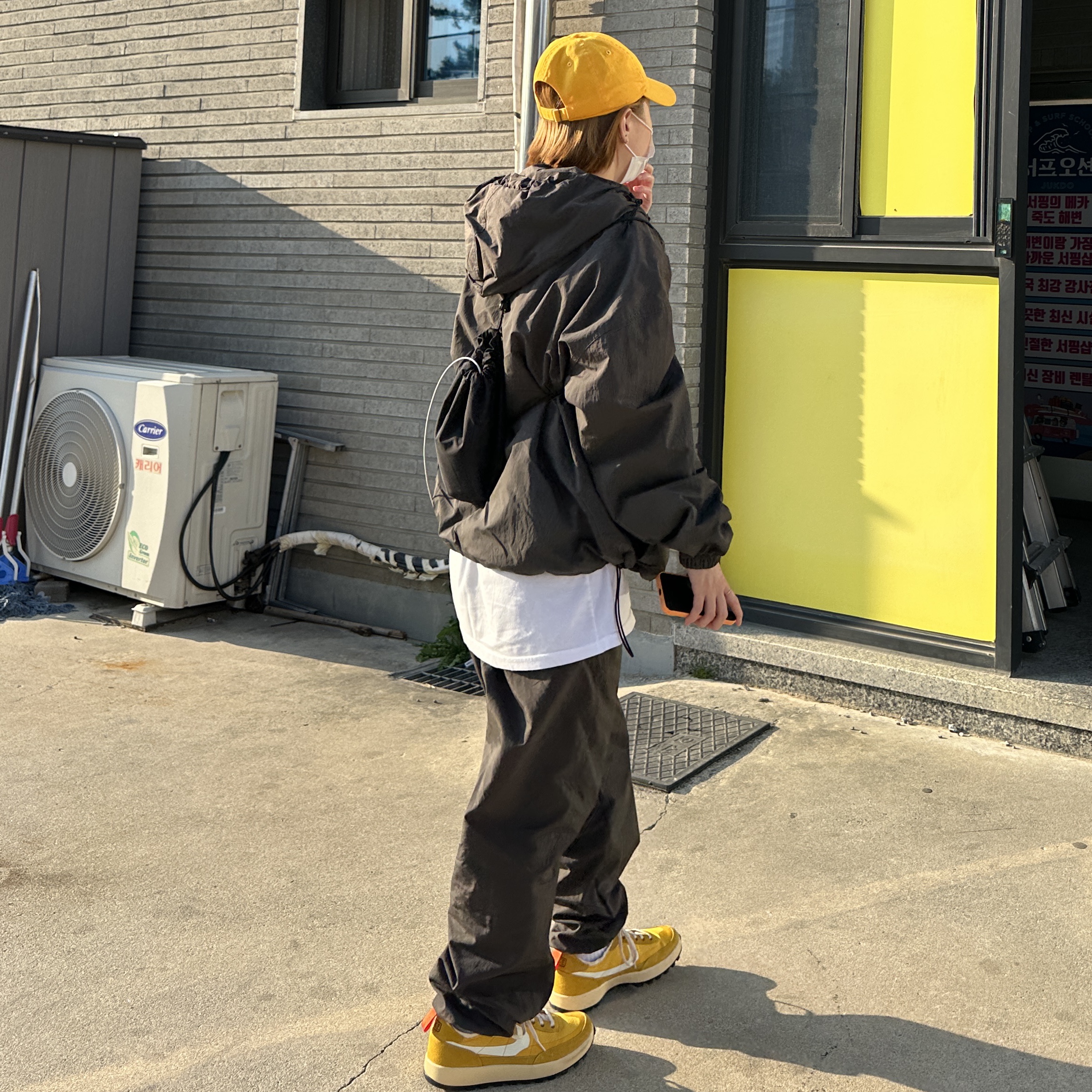 Nike x Tom Sachs General Purpose Shoe Archive, Nike Heritage 86 Futura Washed Cap Gold 착용 스타일