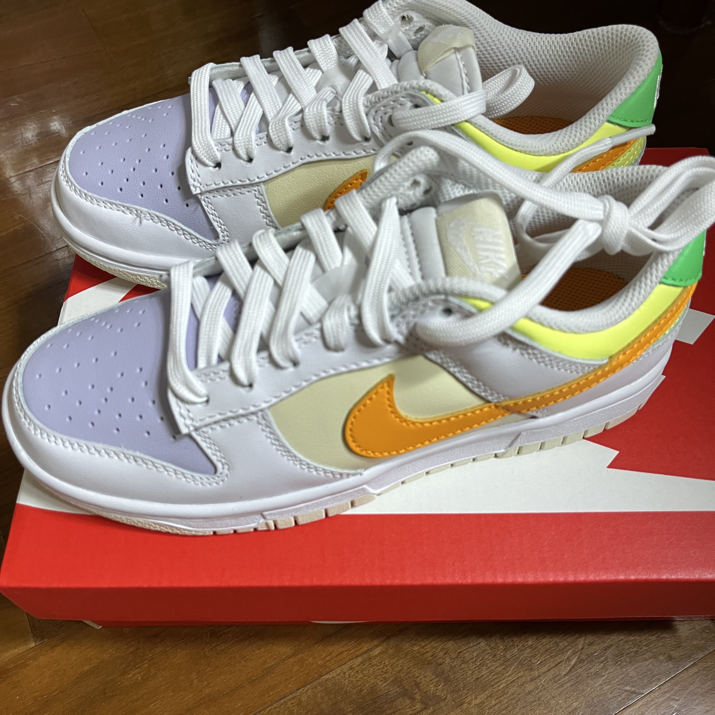 (W) Nike Dunk Low Spring Mix 착용 스타일 - 2