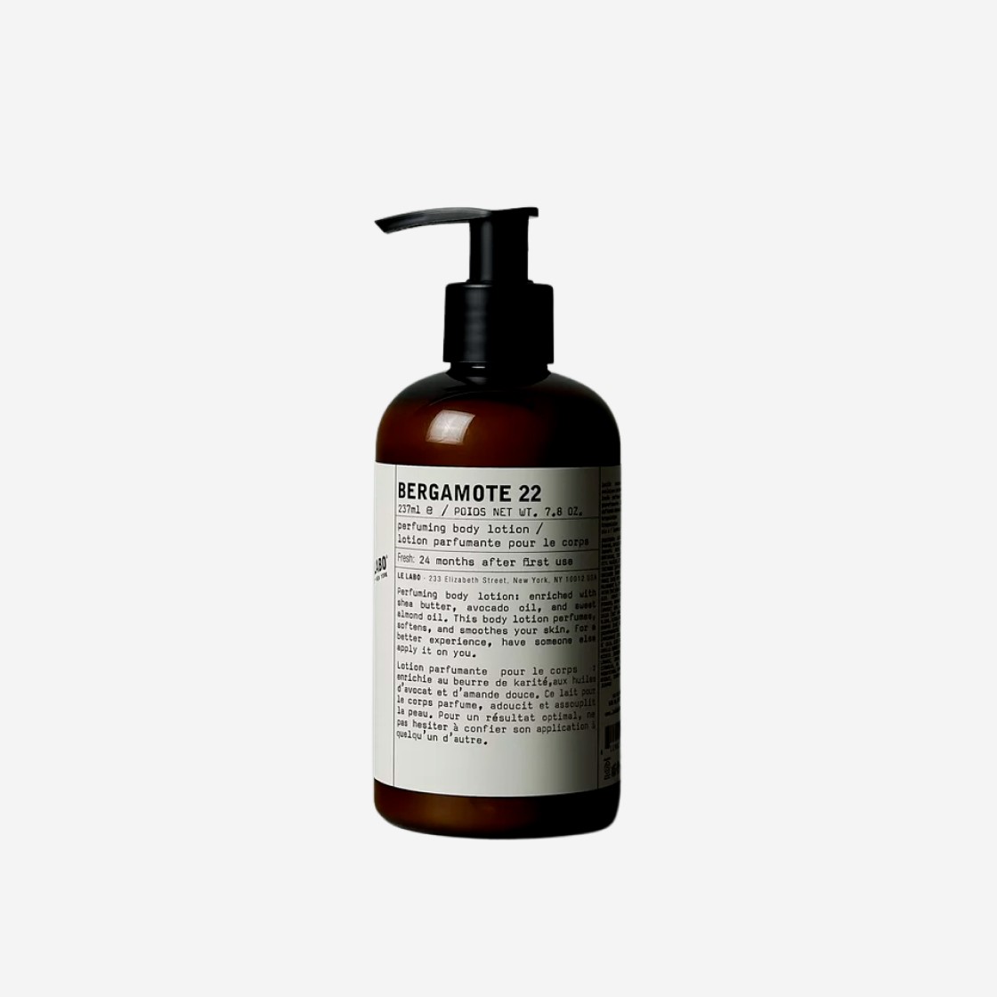 Le Labo Bergamote 22 Perfuming Body Lotion 237ml (Korean Ver.) 상세 이미지 1