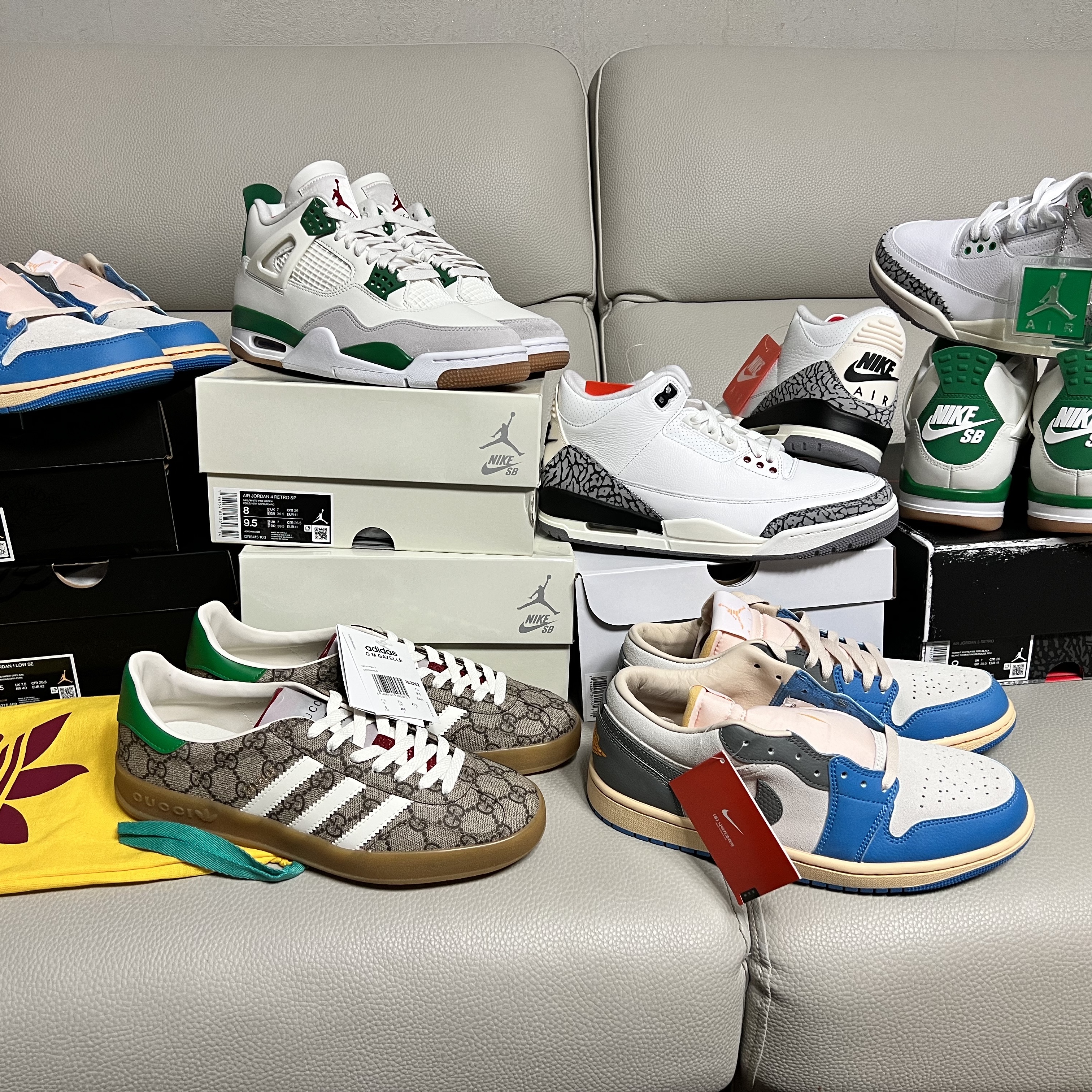 Jordan 4 x Nike SB Retro SP Pine Green, Jordan 1 Low SE Tokyo 96 착용 스타일