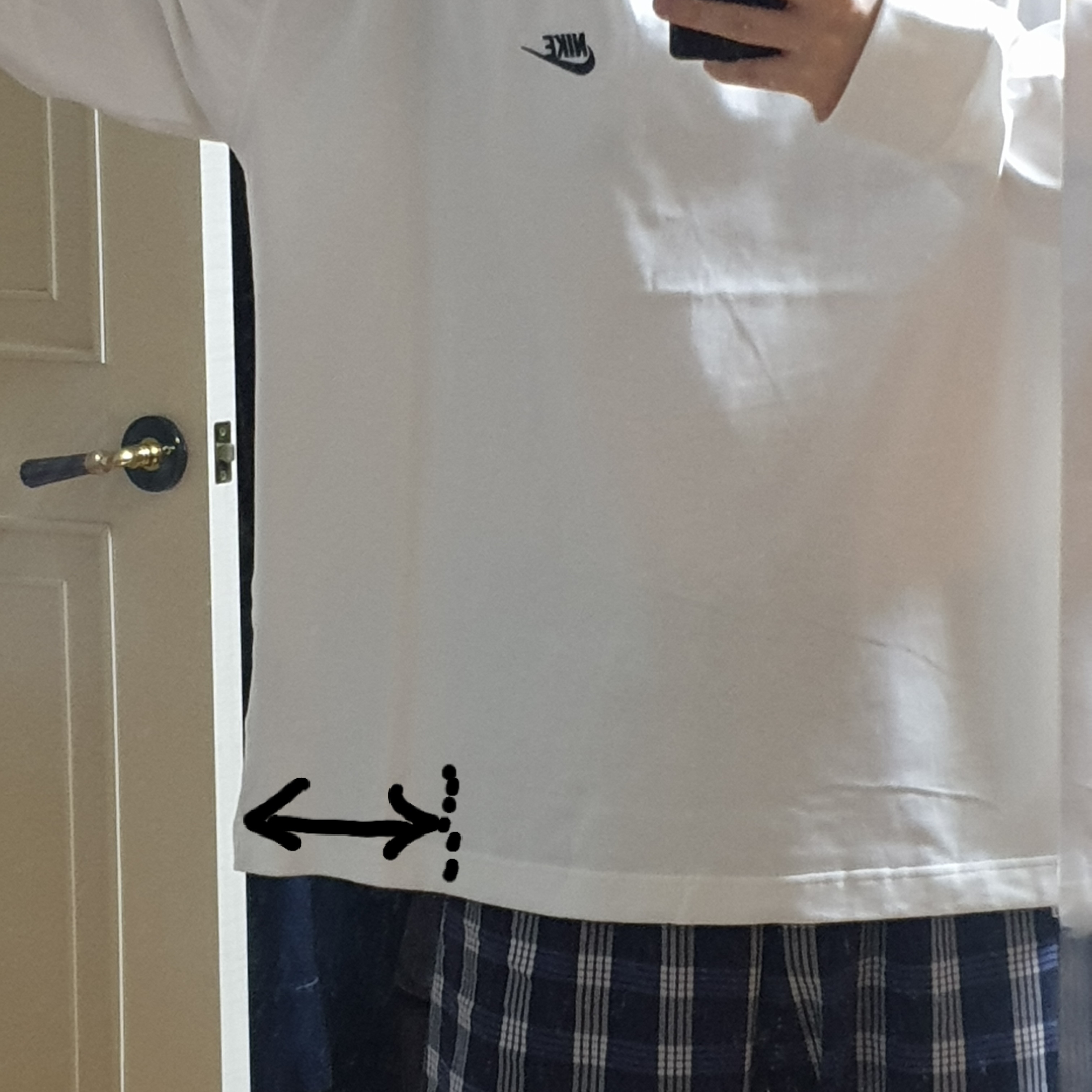 Nike x Peaceminusone LS T-Shirt White (DR0098-100) 착용 스타일