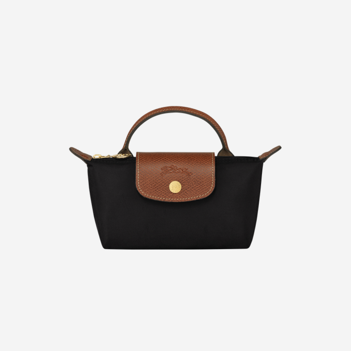 롱샴 르 플리아쥬 오리지널 핸들 파우치 블랙 Longchamp KREAM