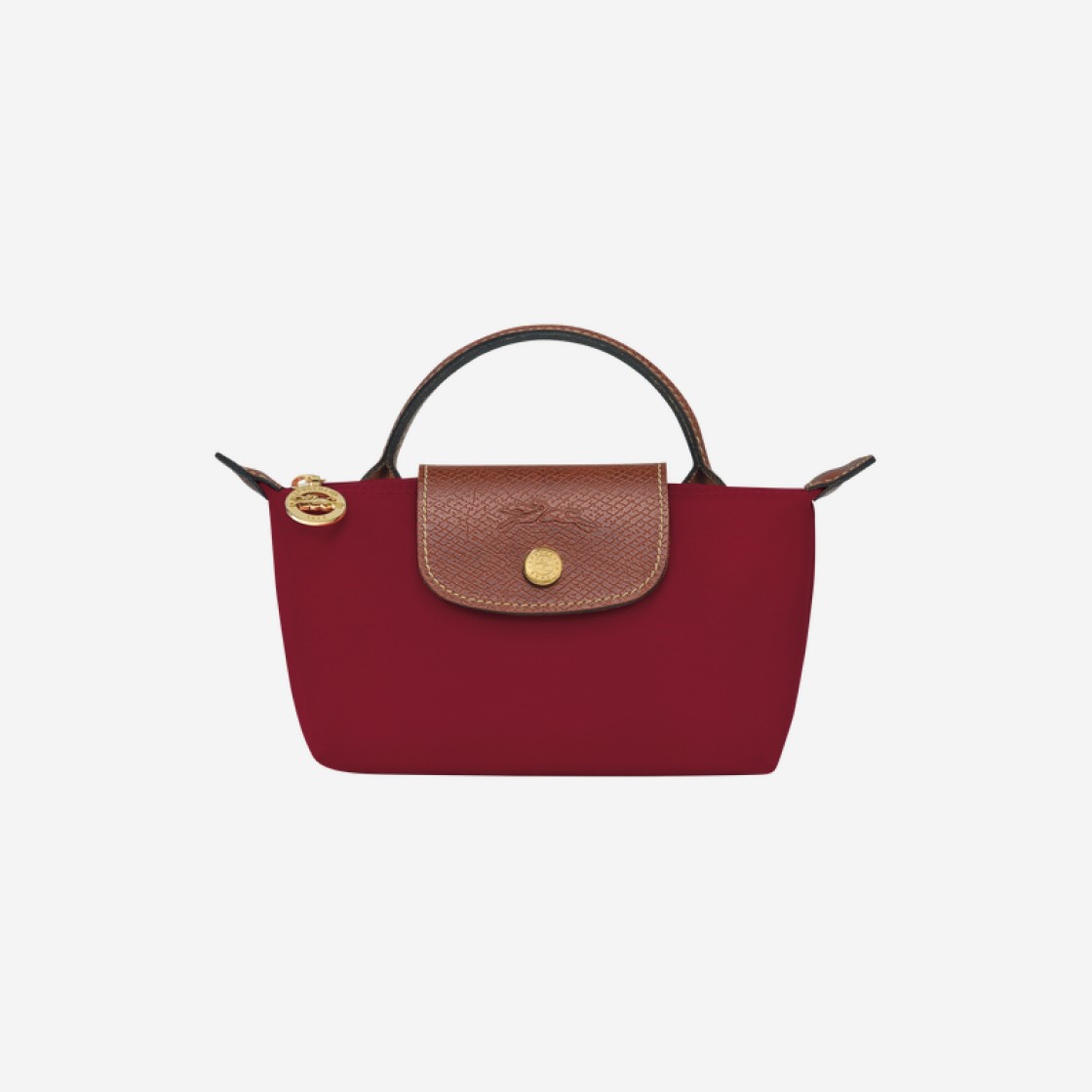 Longchamp Le Pliage Original Handle Pouch Red 상세 이미지 1