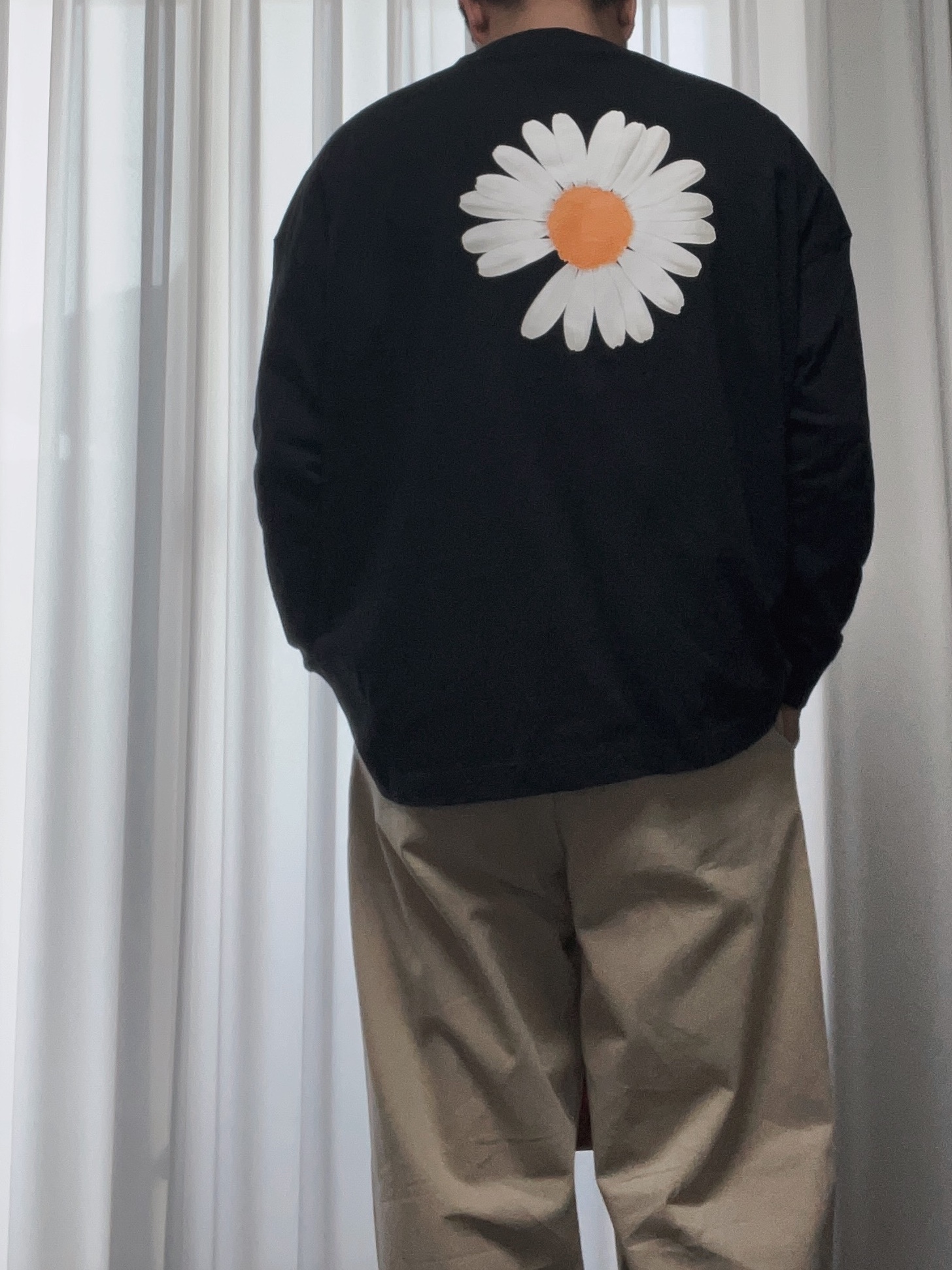 Nike x Peaceminusone LS T-Shirt Black (DR0098-010) 착용 스타일