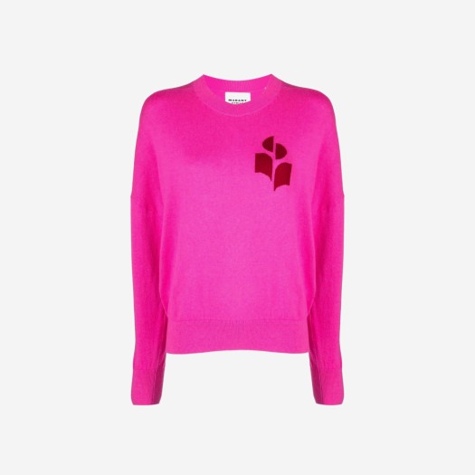 (W) 이자벨 마랑 마리산 코튼 스웨터 네온 핑크 - 23SS