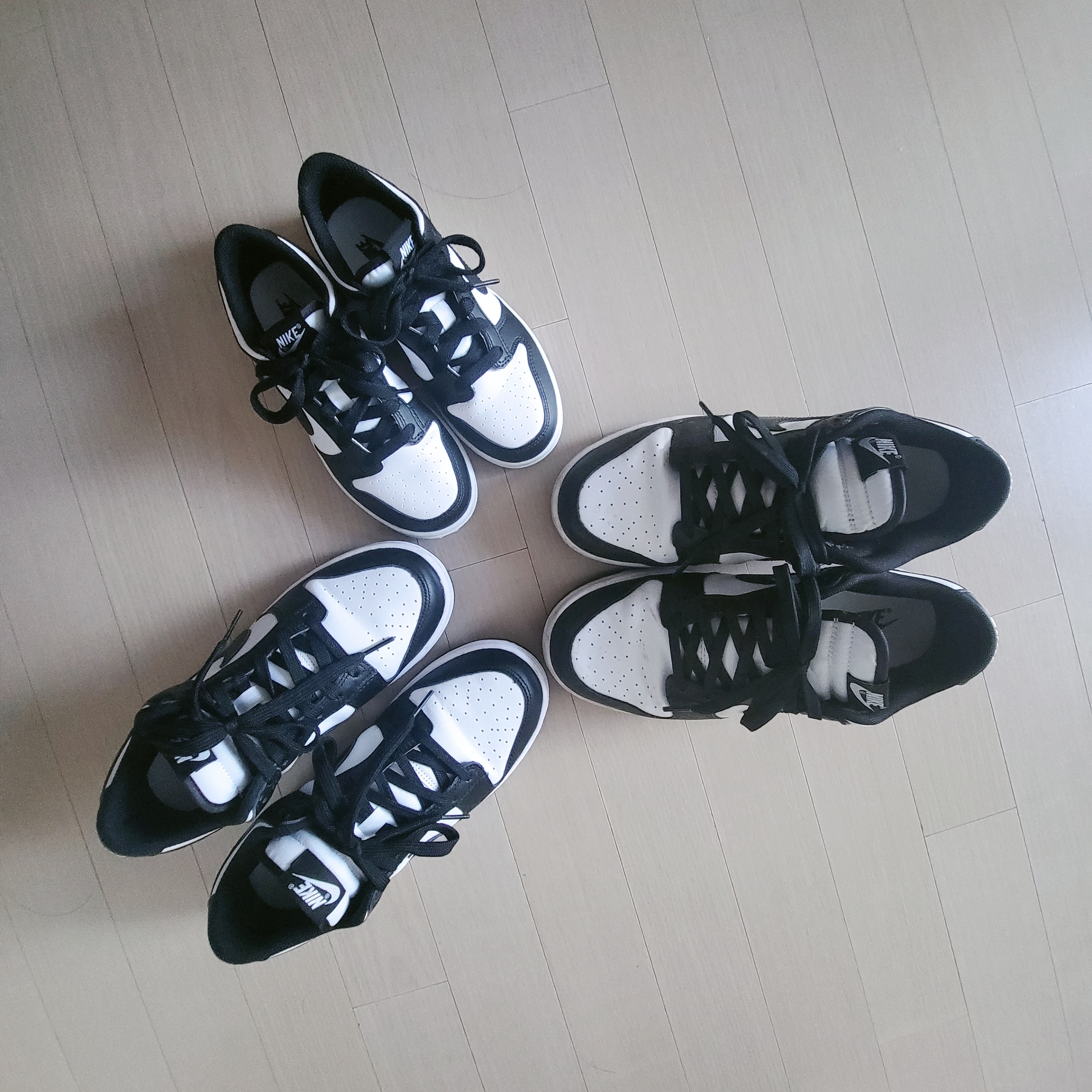 (W) Nike Dunk Low Black, Nike Dunk Low Retro Black 착용 스타일 - 2