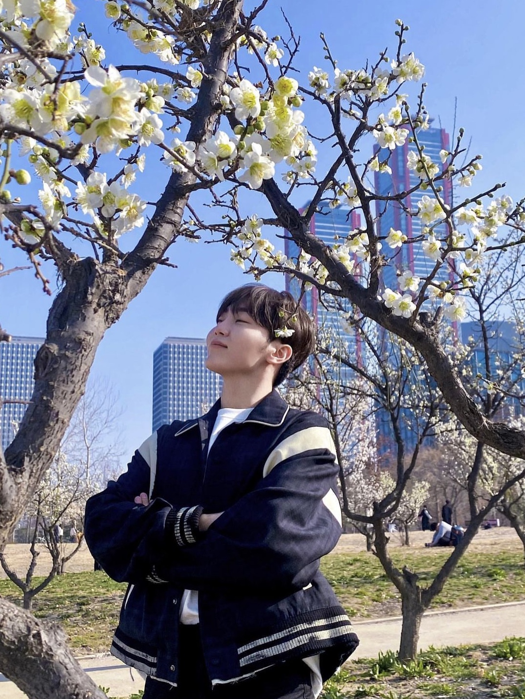 Ader Error Tedd Jacket Noir 착용 스타일 - 1