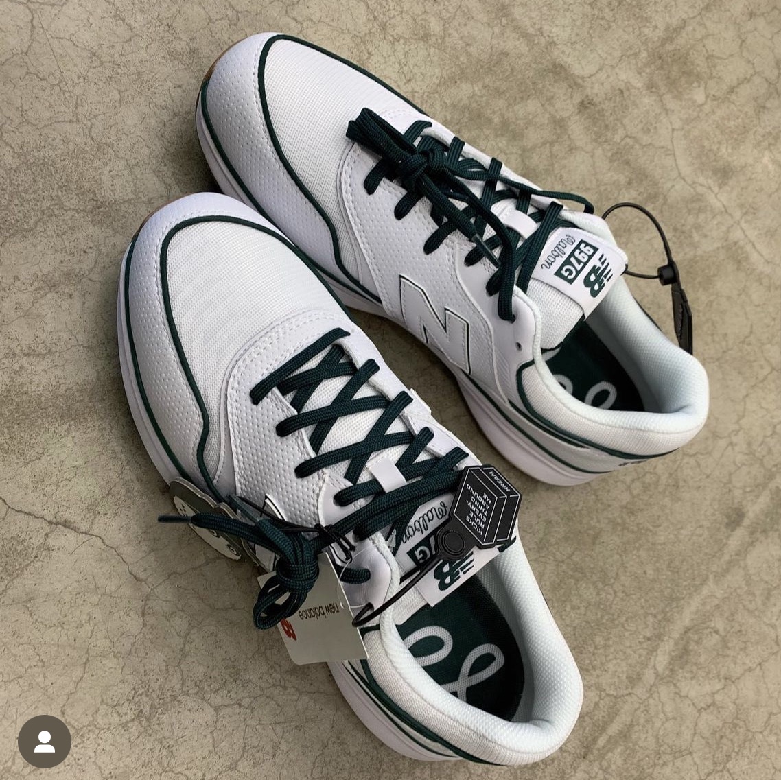 New Balance x Malbon 997 Golf White Green 착용 스타일