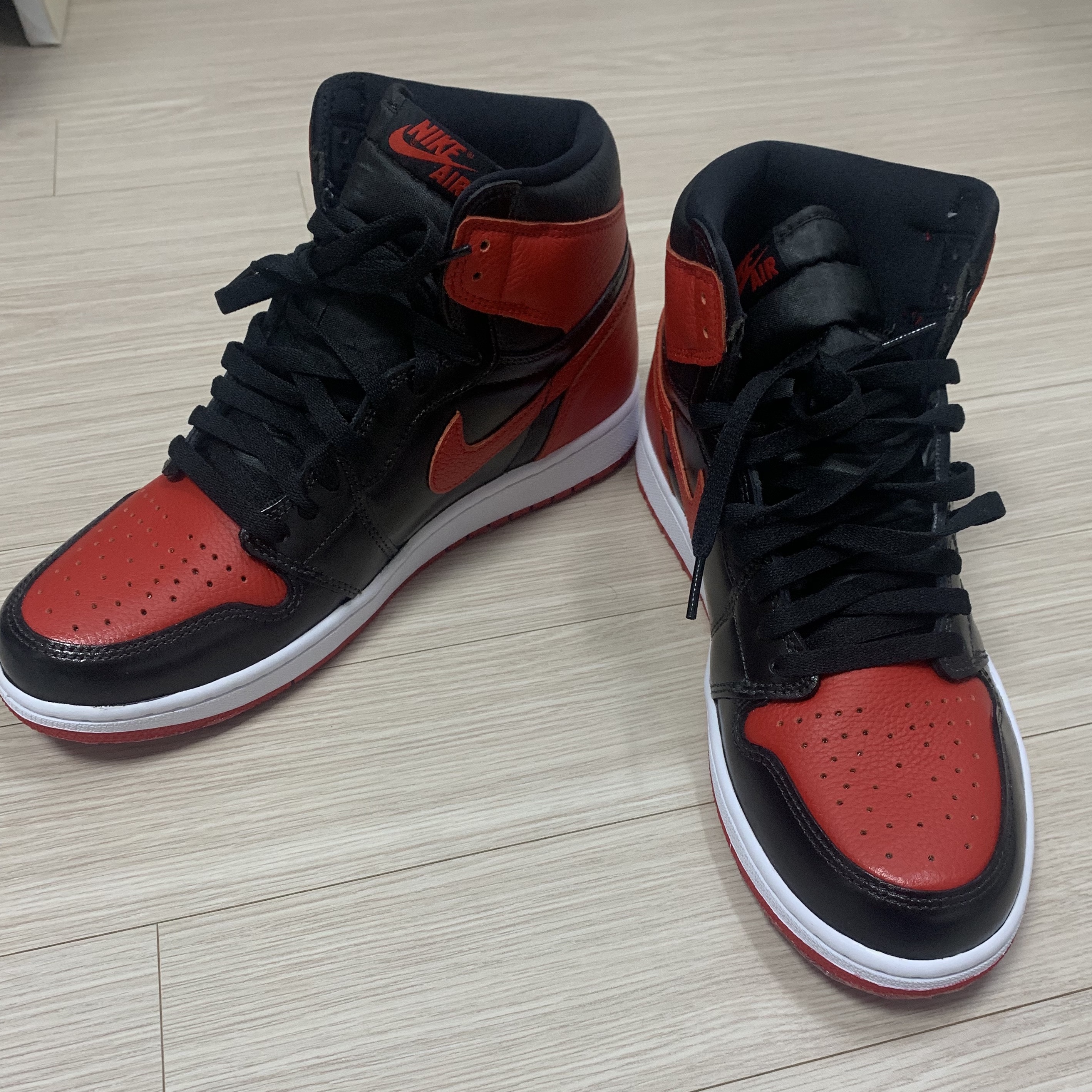 Jordan 1 Retro High OG Heritage, Jordan 1 Retro High OG Bred Banned 2016 착용 스타일 - 2