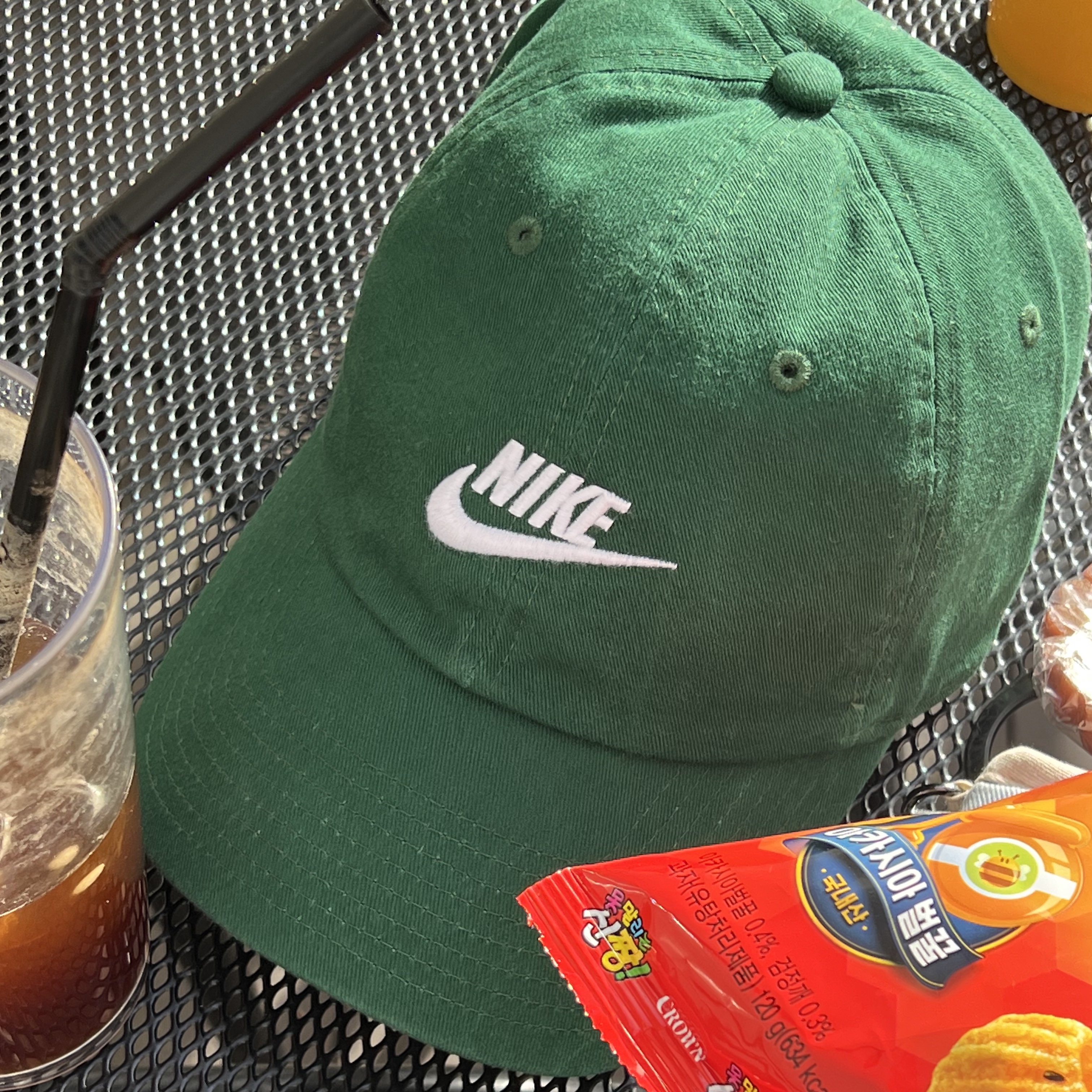 Nike Heritage 86 Futura Washed Cap Gorge Green 착용 스타일