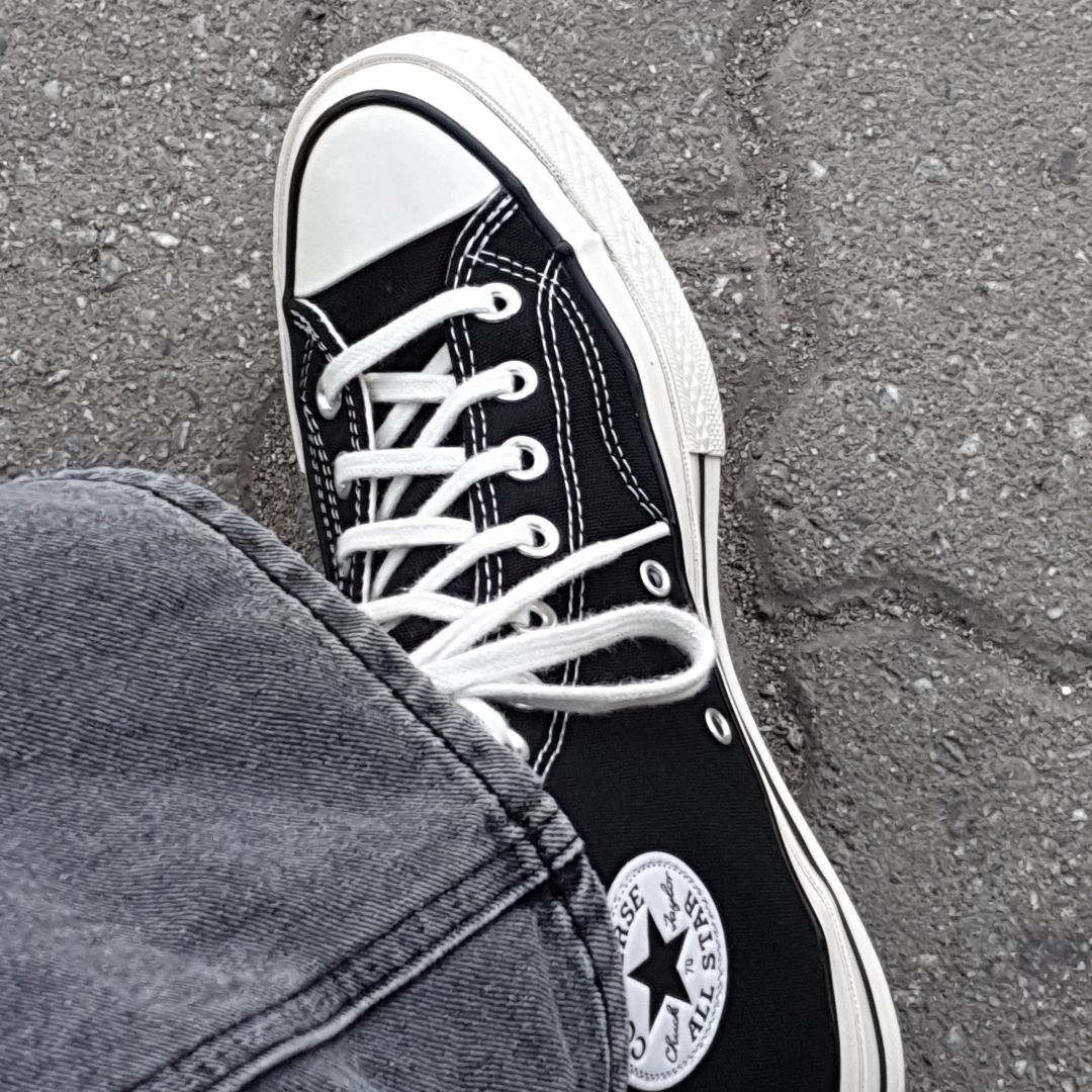 Converse Chuck 70 Hi Black 착용 스타일 - 2