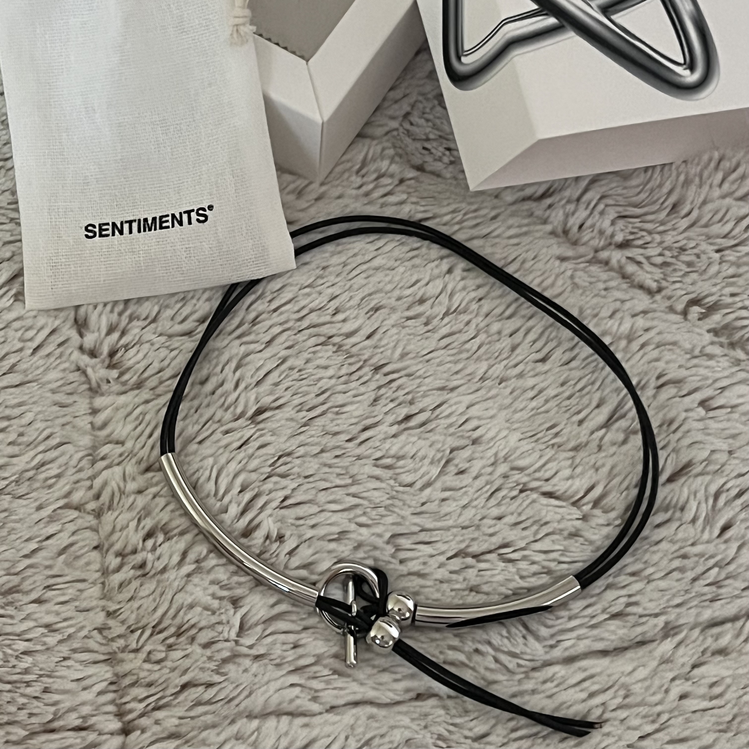 Sentiments No.254 Necklace Silver 착용 스타일