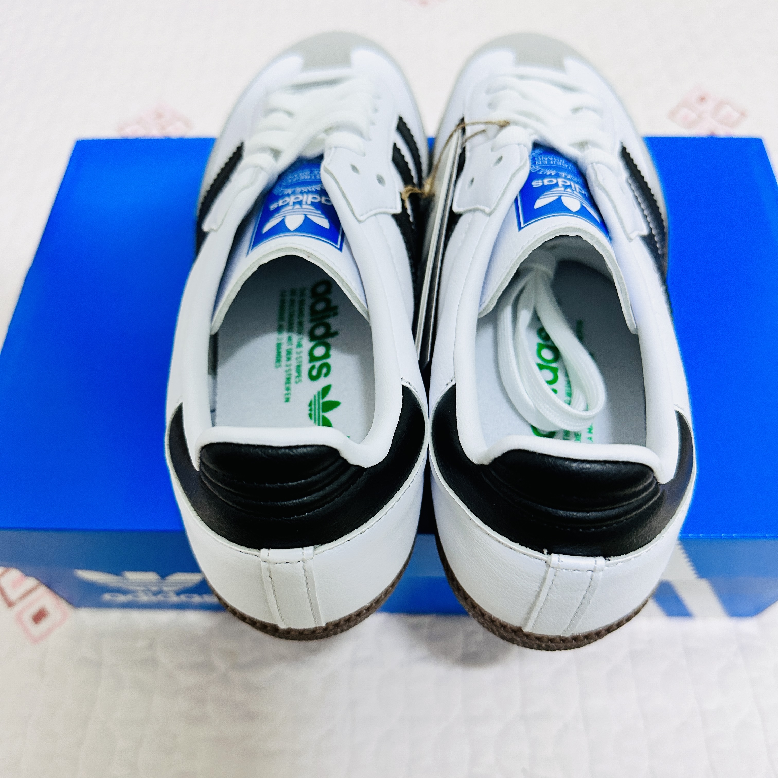 Adidas Samba Vegan White Black 착용 스타일 - 4