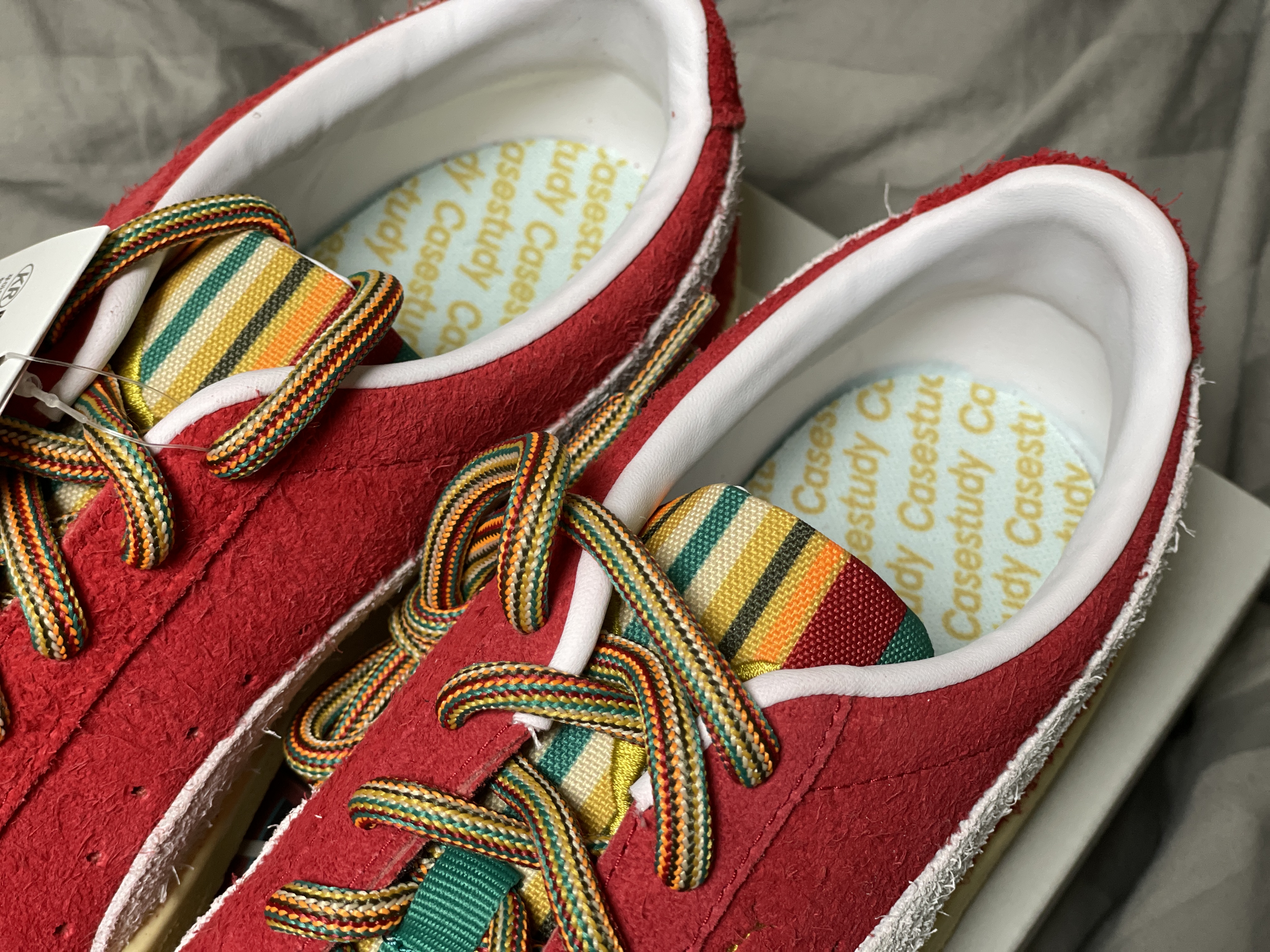 Puma x Casestudy Suede VTG Chinese Red 착용 스타일 - 2