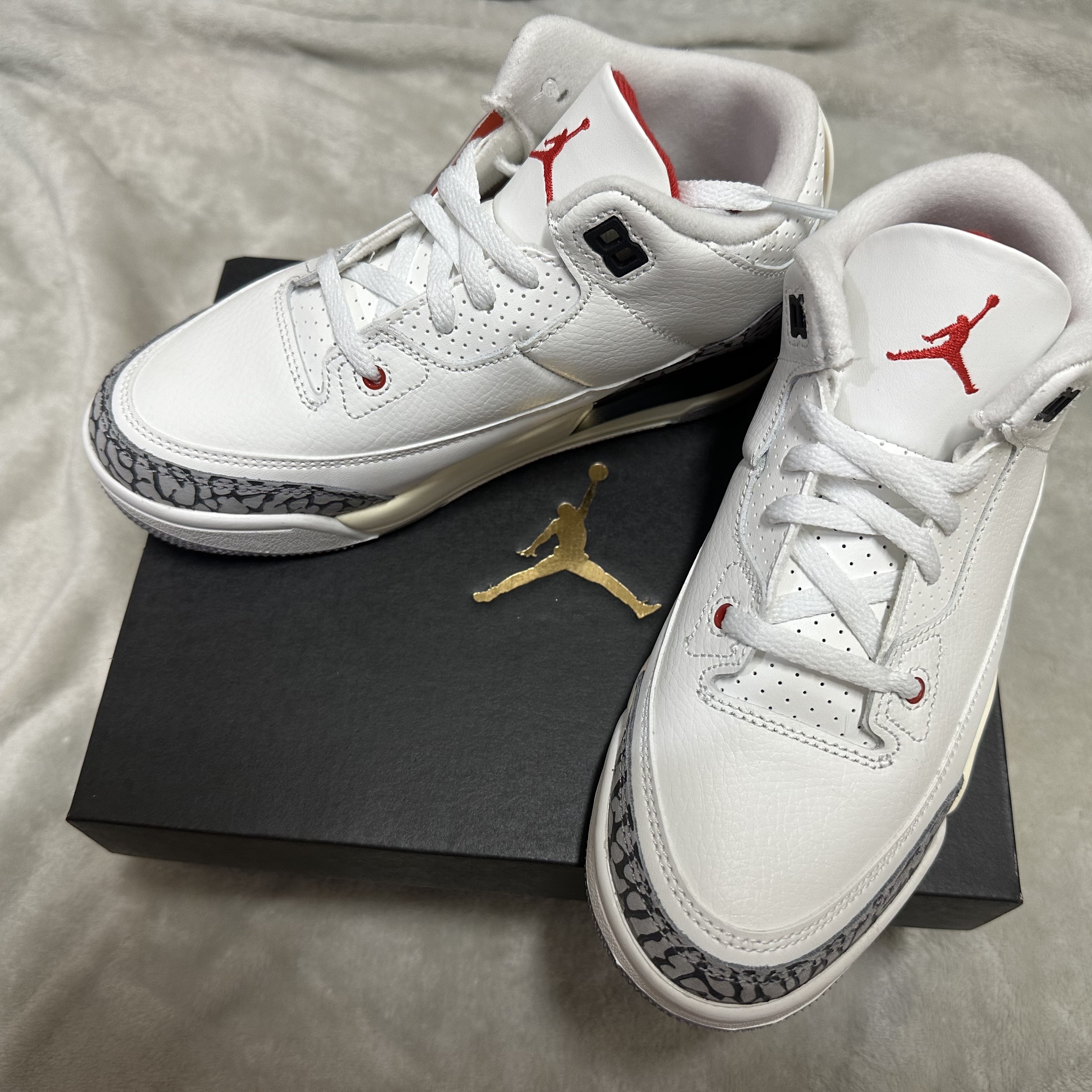 (PS) Jordan 3 Retro White Cement Reimagined 착용 스타일 - 2