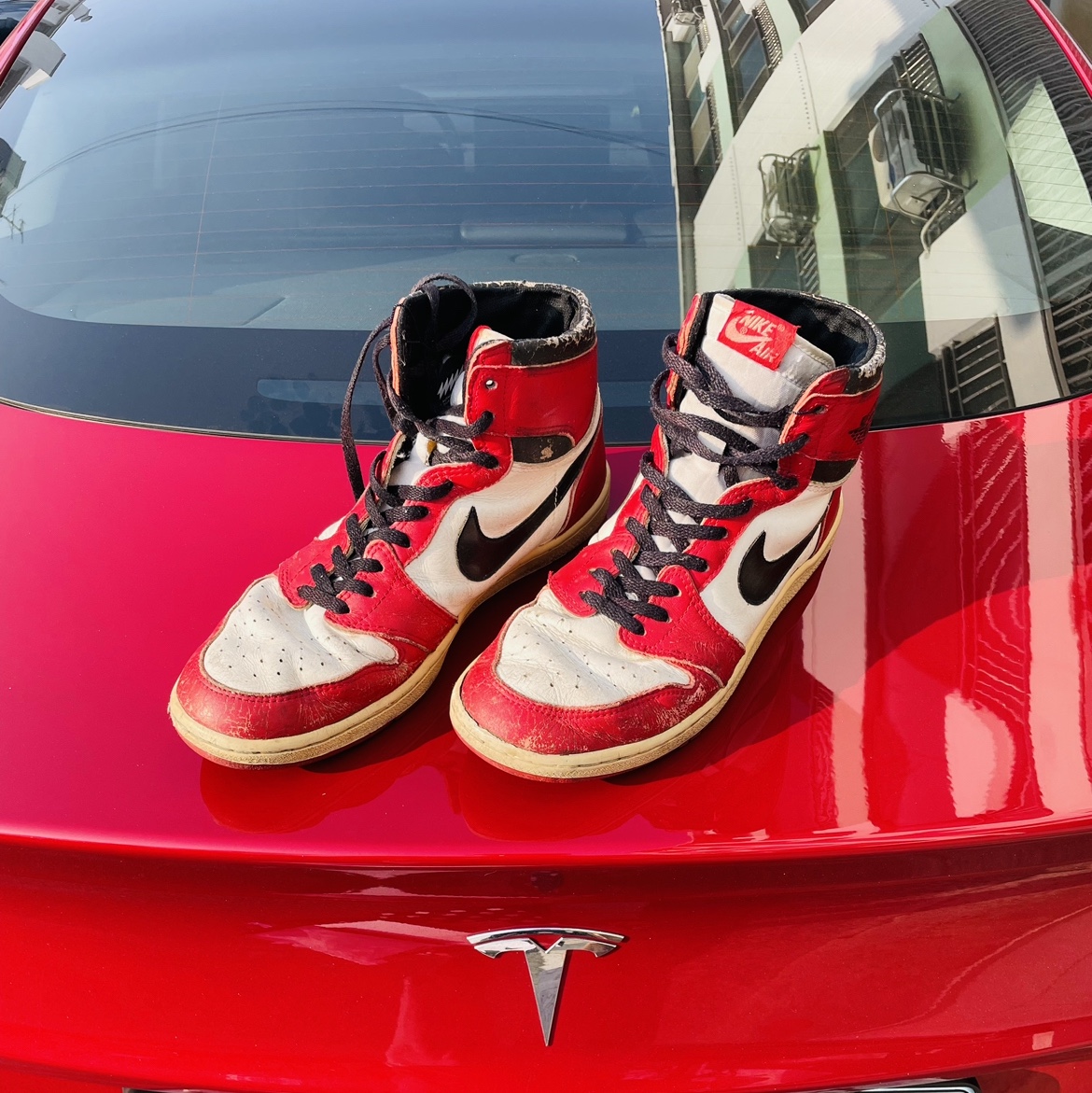 Jordan 1 OG Chicago 1985 착용 스타일