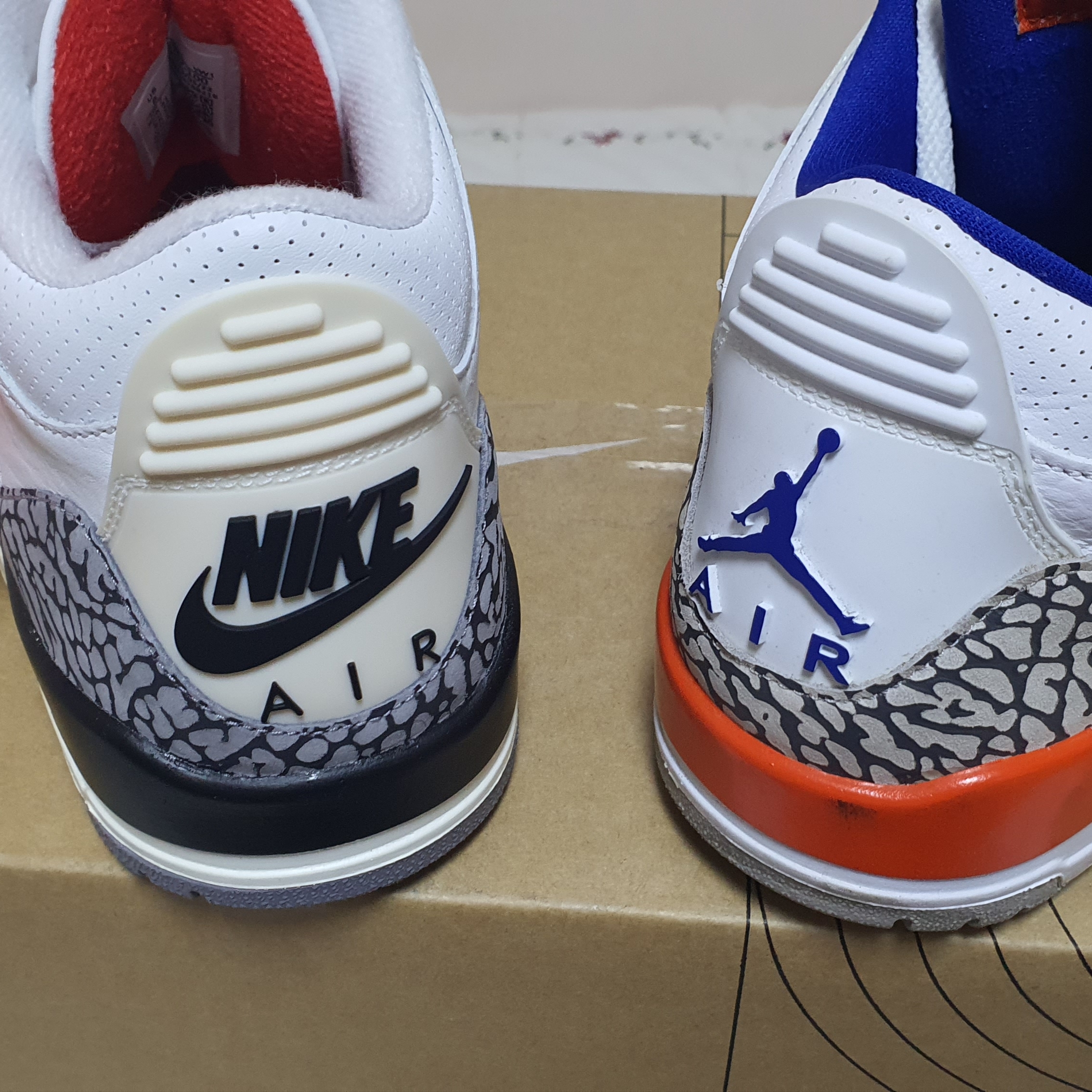 Jordan 3 Retro White Cement Reimagined, Jordan 3 Retro Knicks 착용 스타일 - 2