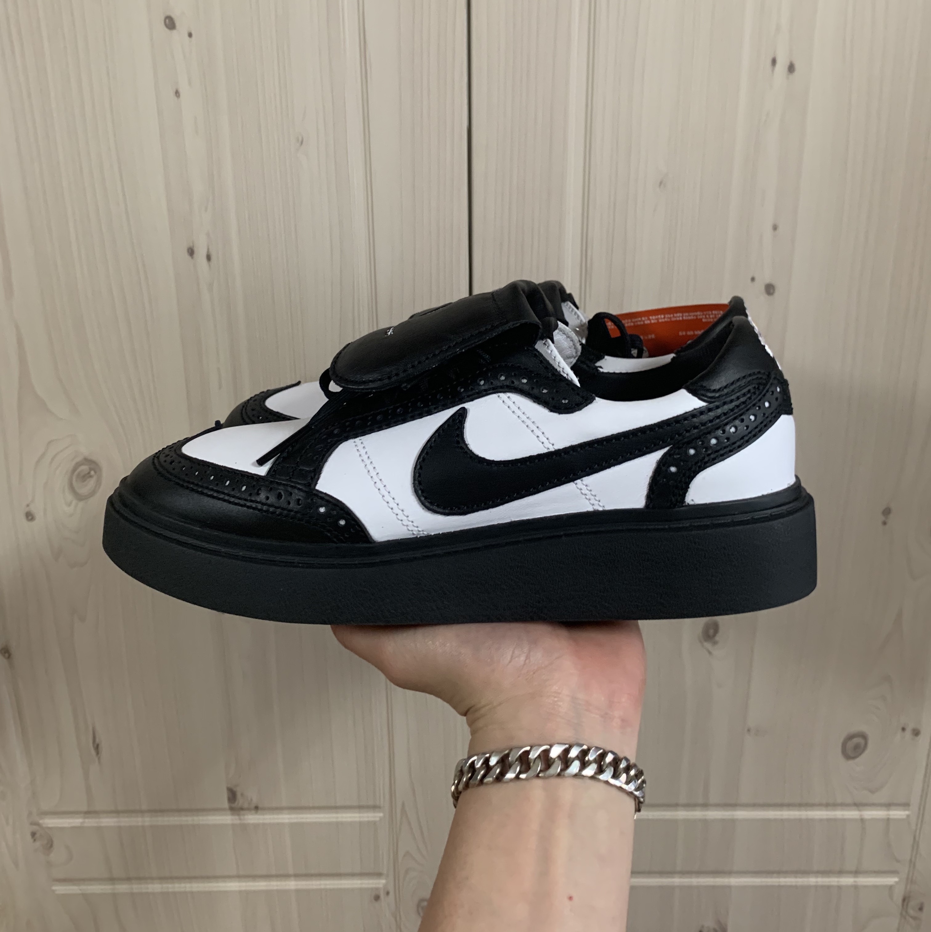 Nike x Peaceminusone Kwondo1 Black and White 착용 스타일 - 4