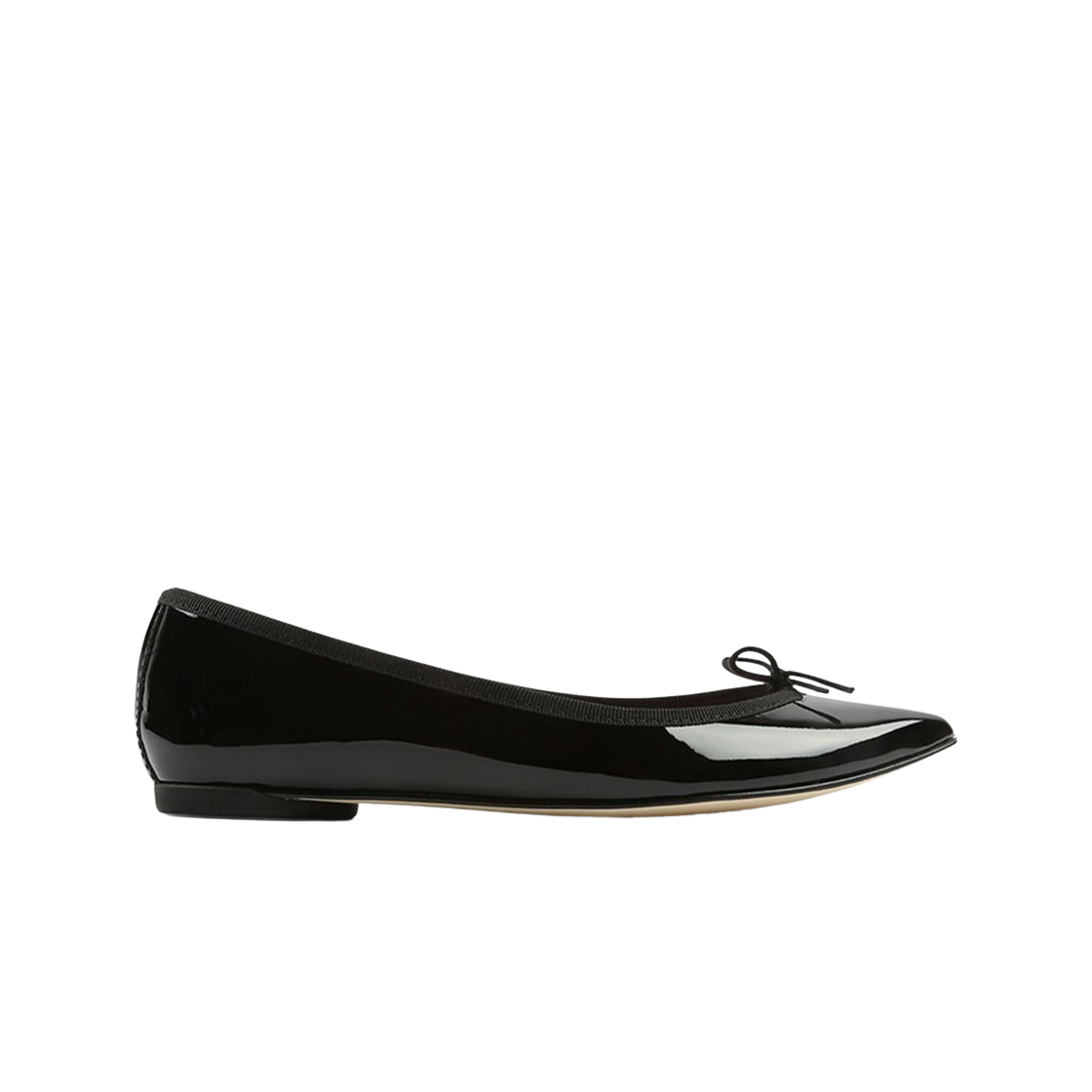 (W) 레페토 브리짓 페이턴트 레더 발레리나 블랙((W) Repetto Brigitte Patent Leather Ballerinas Black)
