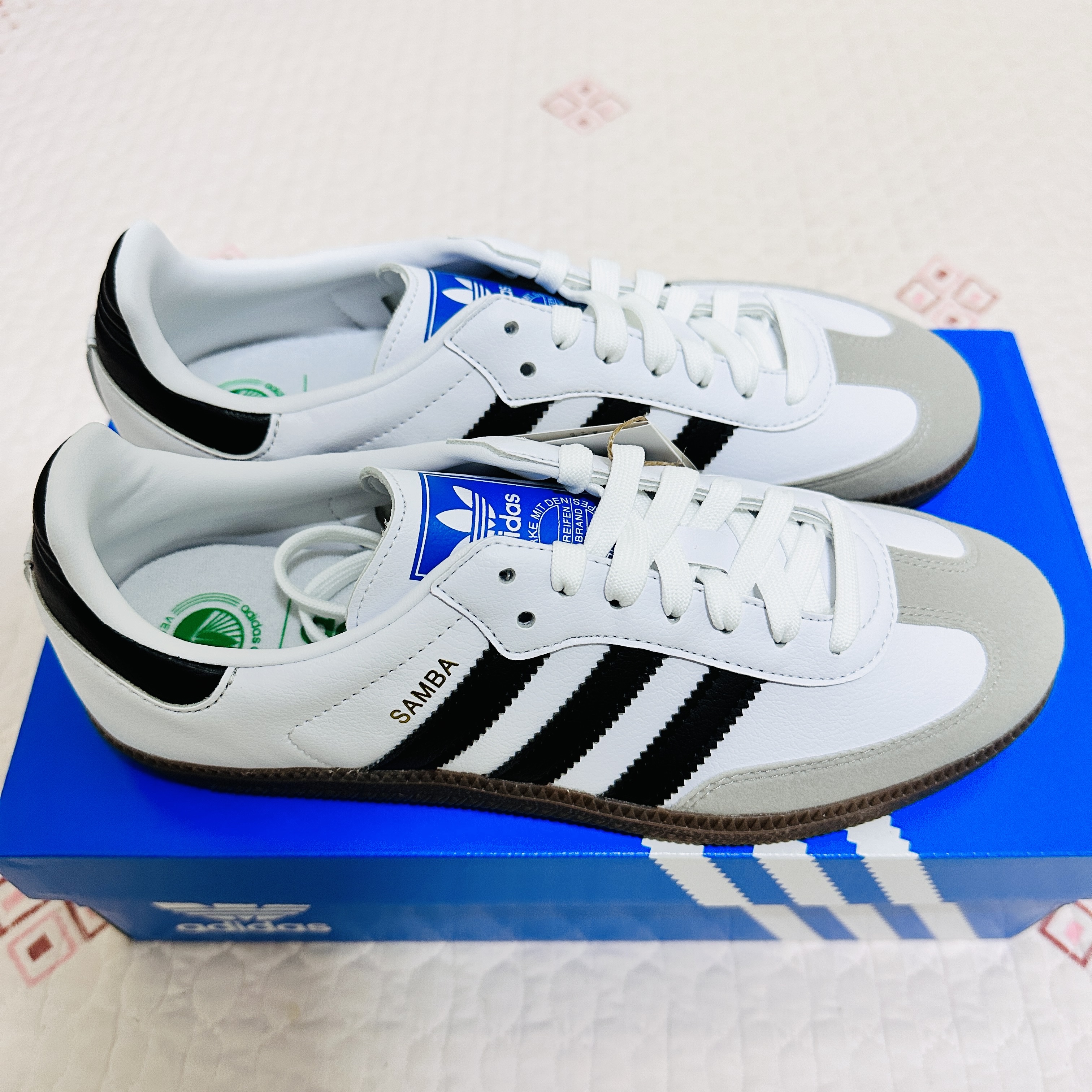 Adidas Samba Vegan White Black 착용 스타일 - 3