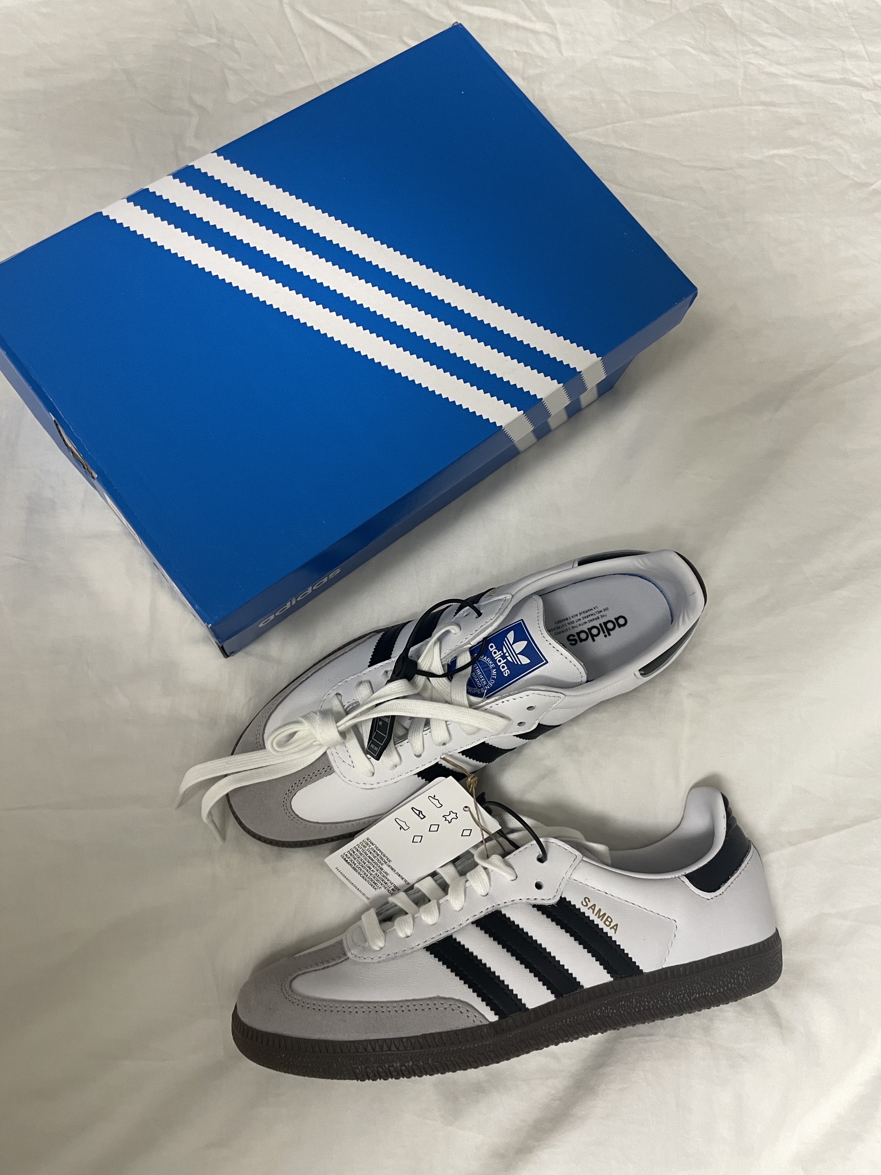 Adidas Samba OG Cloud White ์ฐฉ์ฉ ์คํ์ผ - 3