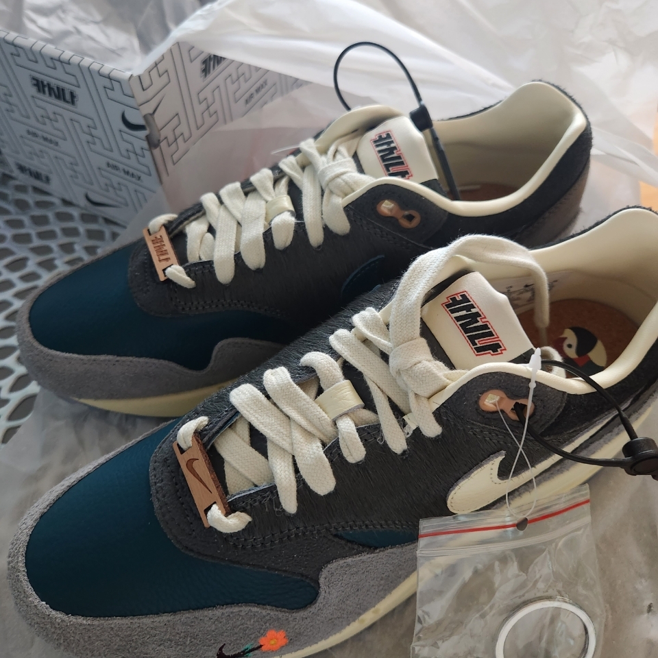 Nike x Kasina Air Max 1 SP Won-Ang Particle Grey 착용 스타일