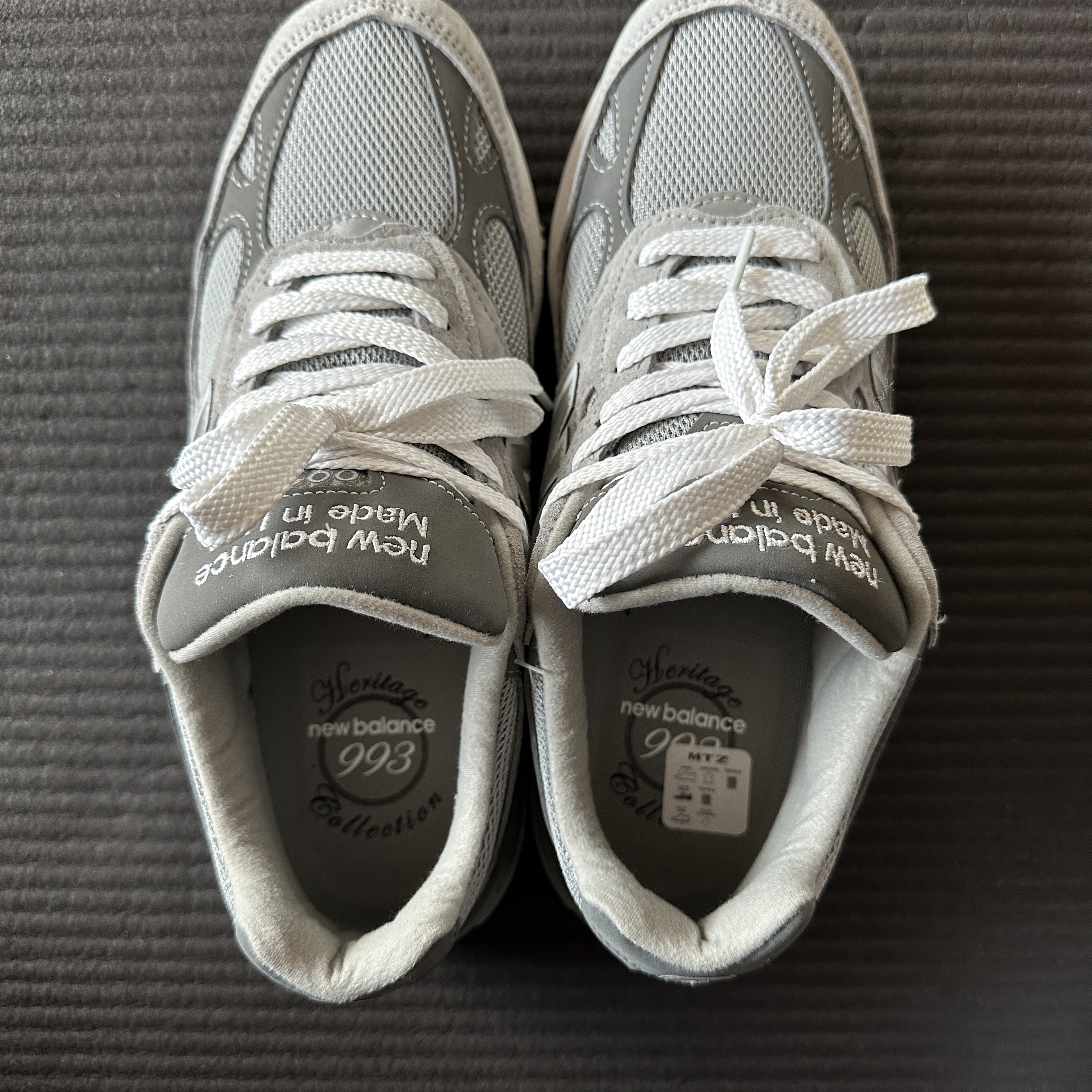 New Balance 993 Made in USA Grey - D Standard 착용 스타일