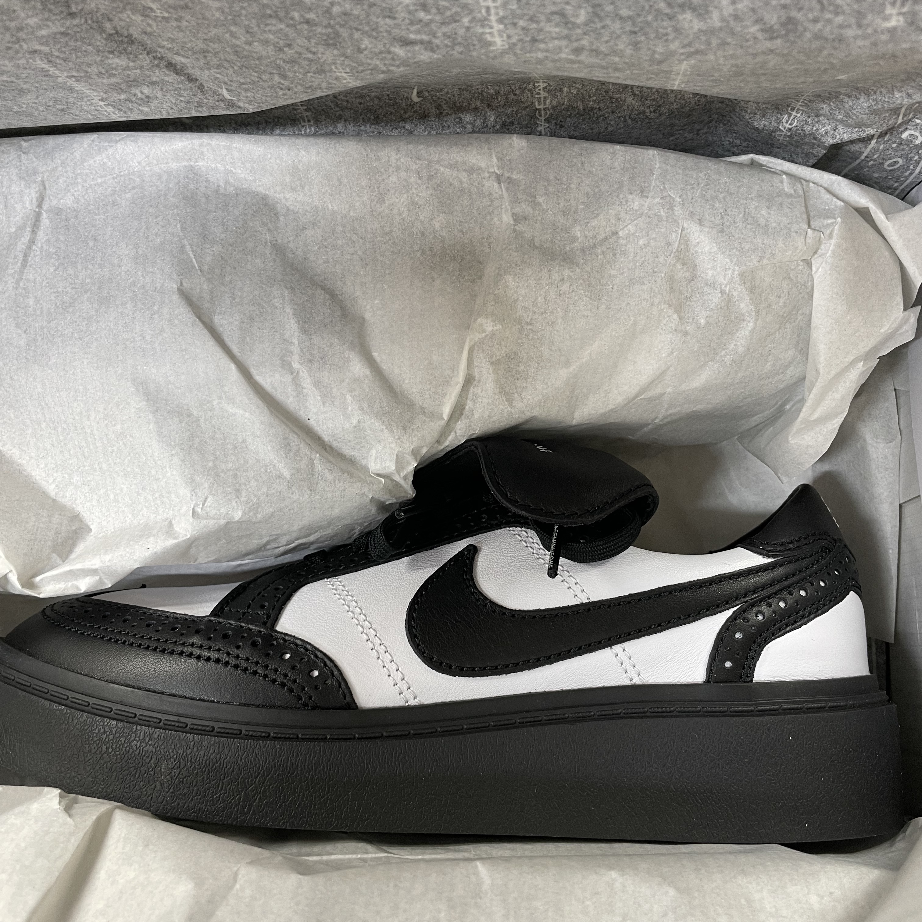 Nike x Peaceminusone Kwondo1 Black and White 착용 스타일 - 1